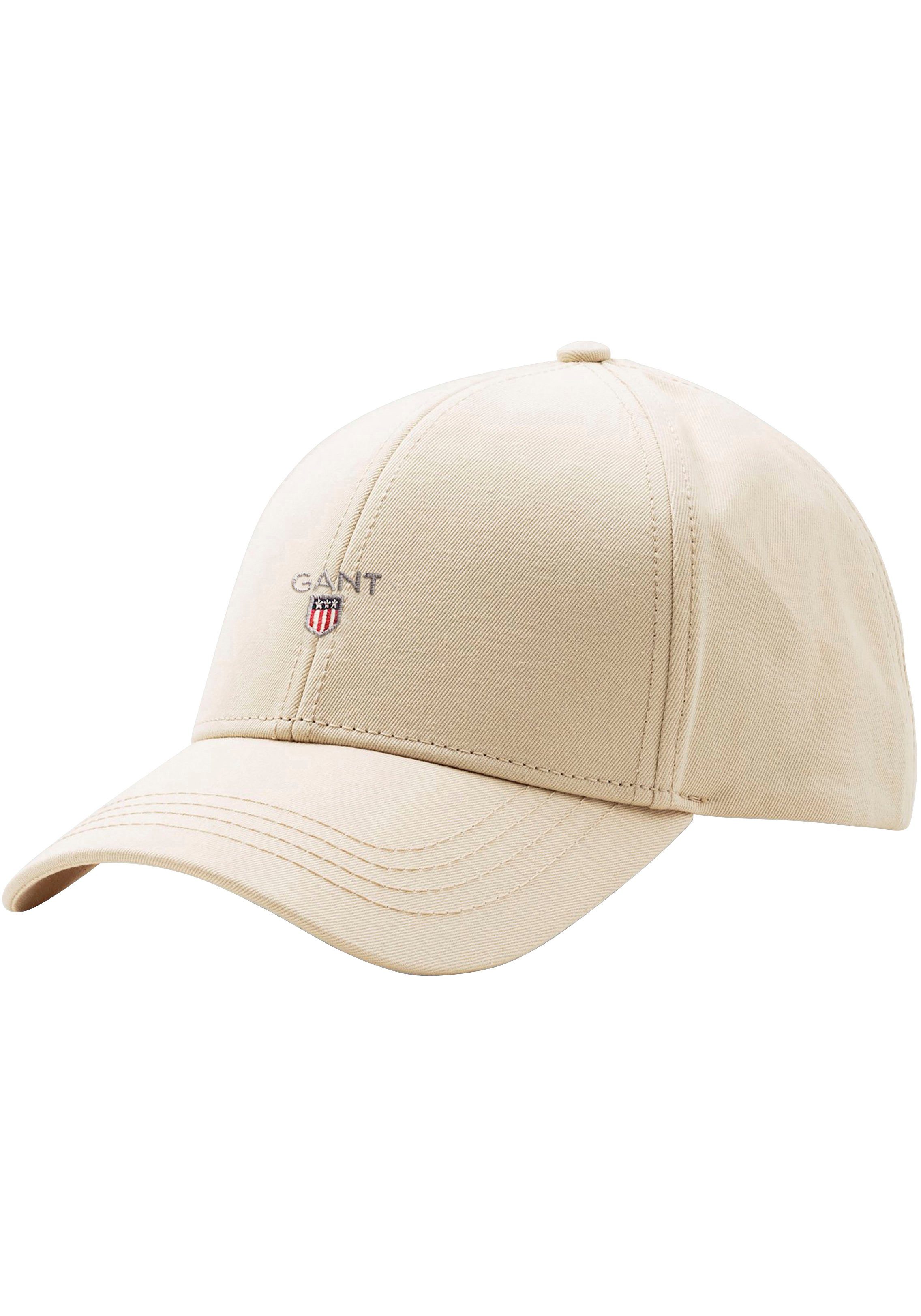 Gant Baseball Cap High Cap aus Baumwolltwill beige | Baseball Caps