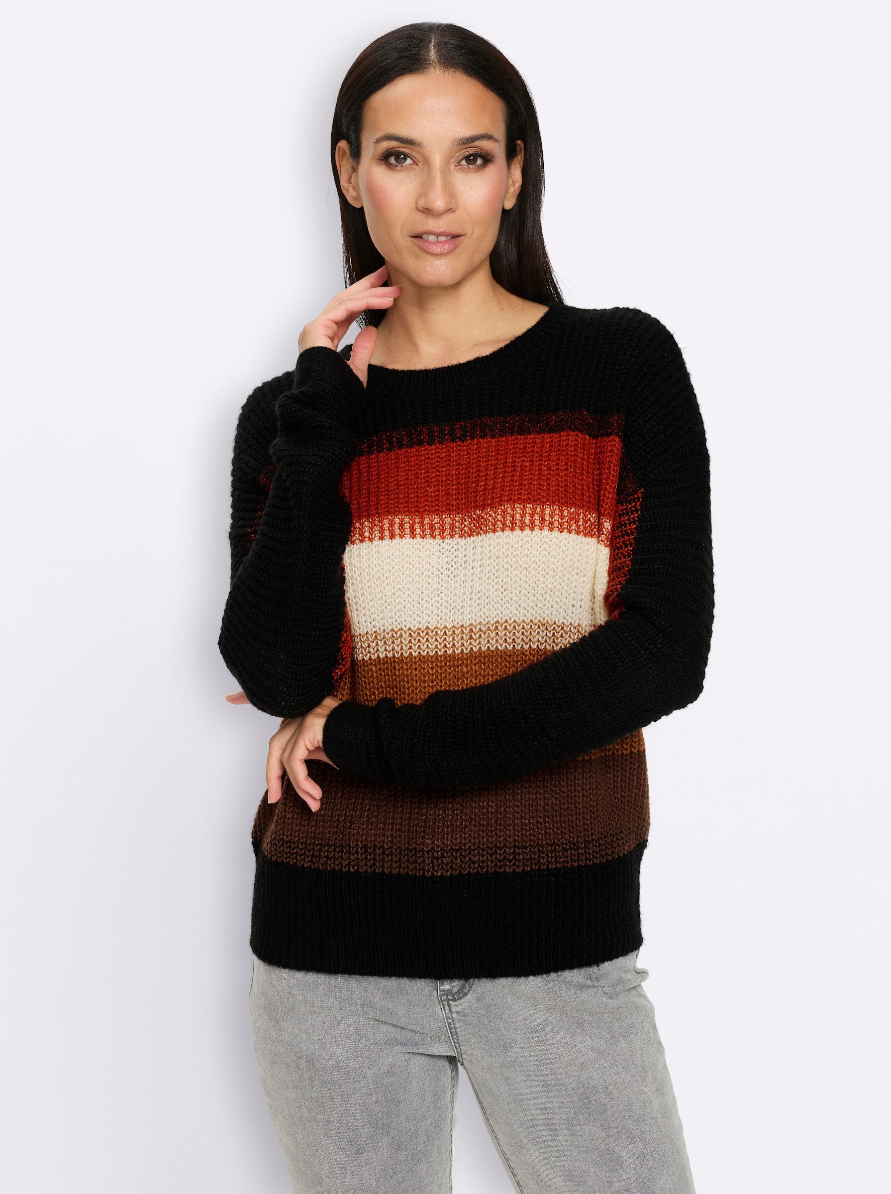Strickpullover Pullover Langarm Grobstrick