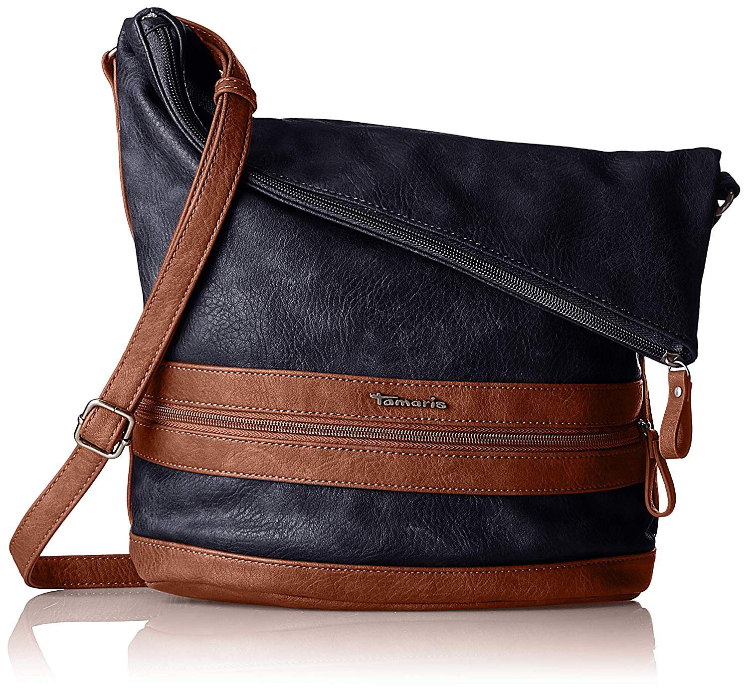Tamaris Umhängetasche Smirne (Set), Damen Hobo Bag, Umhängetasche, Two Tone Optik