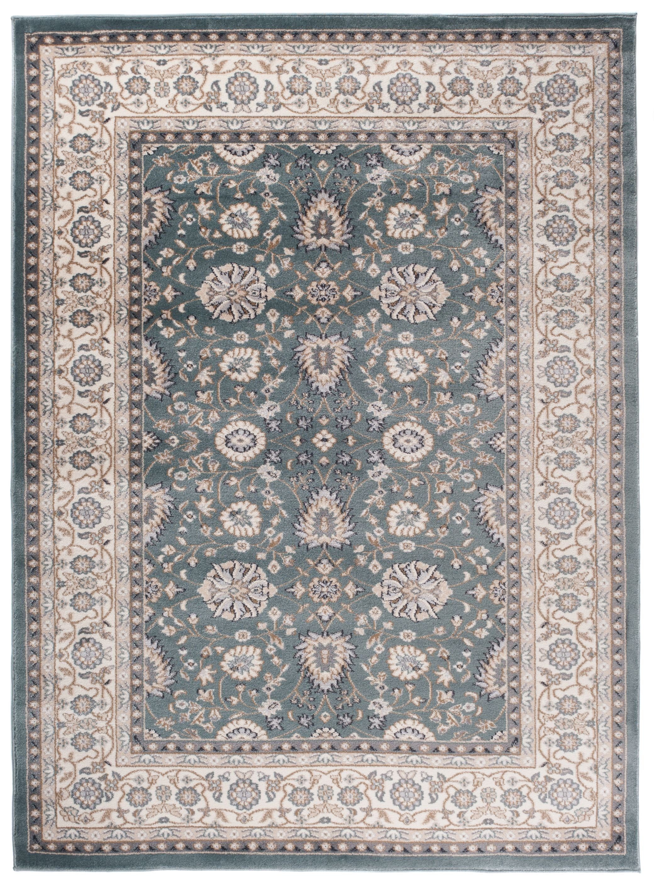 Mazovia Orientteppich Oriente Teppich - Traditioneller Teppich Orient Blau, 60 x 100 cm, Geeignet für Fußbodenheizung, Pflegeleicht, Wohnzimmerteppich