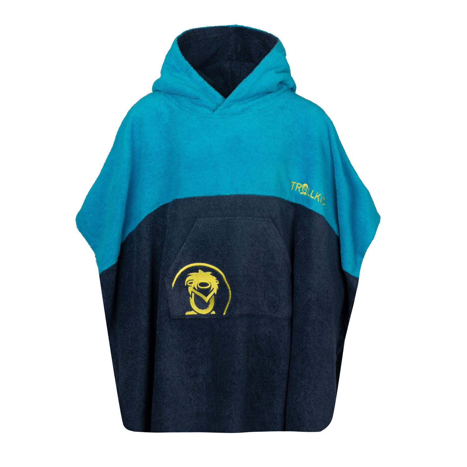 TROLLKIDS Badeponcho Kids Kvalvika Surf Poncho, Midilänge, 100% polyester