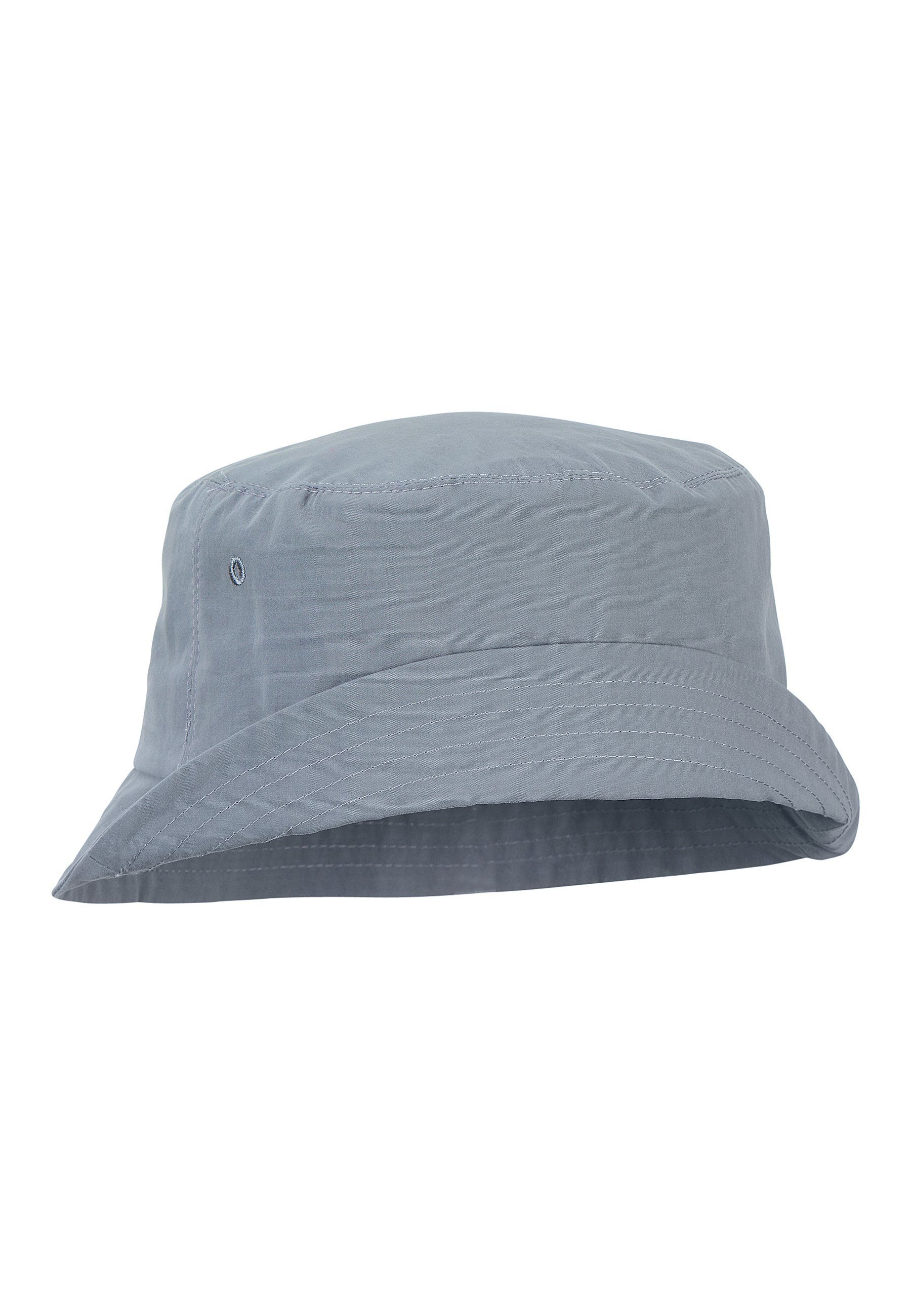 rauch mit Hut mit UV-Popeline breiter Beanie (1-St., aus Baby Sommerhut grau 50+ UV-Schutz Sonnenhut Krempe Sterntaler® Einfarbig)