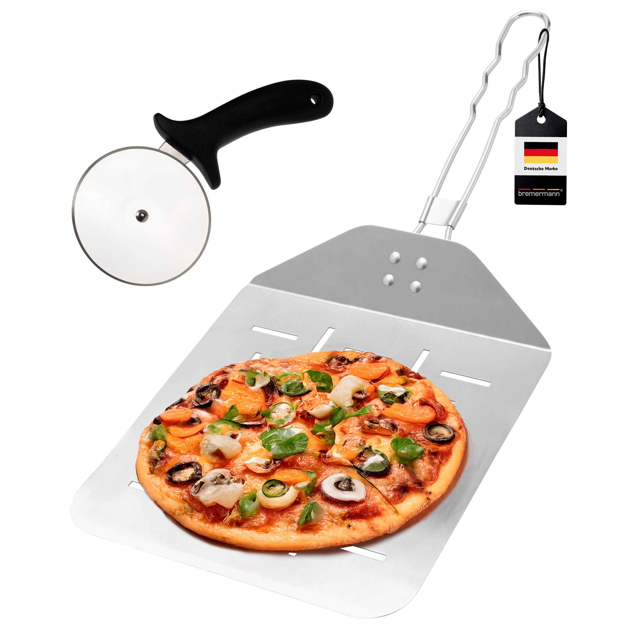 bremermann Цедра для піци Pizzaheber Set 2tlg. aus Edelstahl
