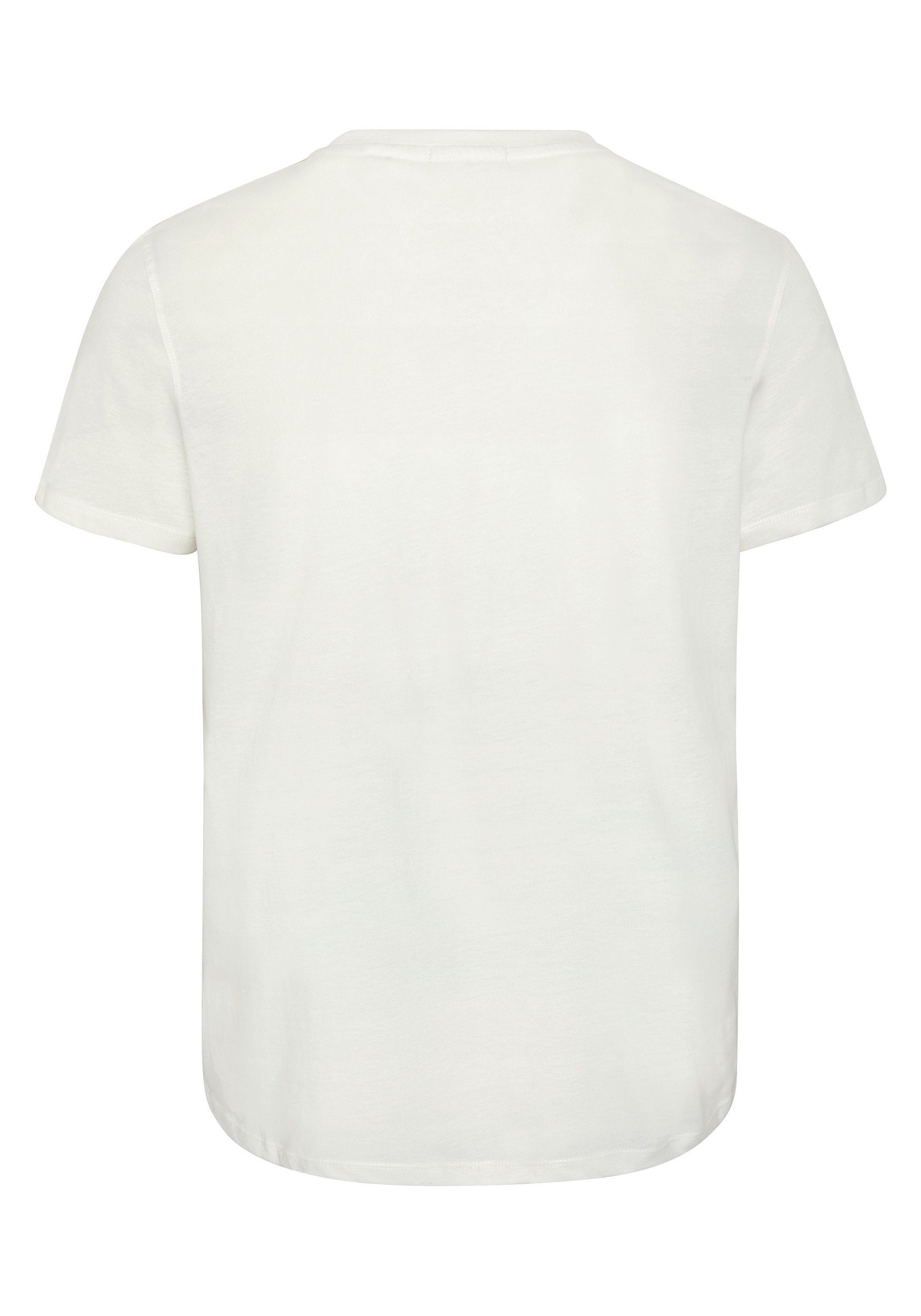 Chiemsee Print-Shirt T-Shirt mit Jumper-Motiv Star White 1