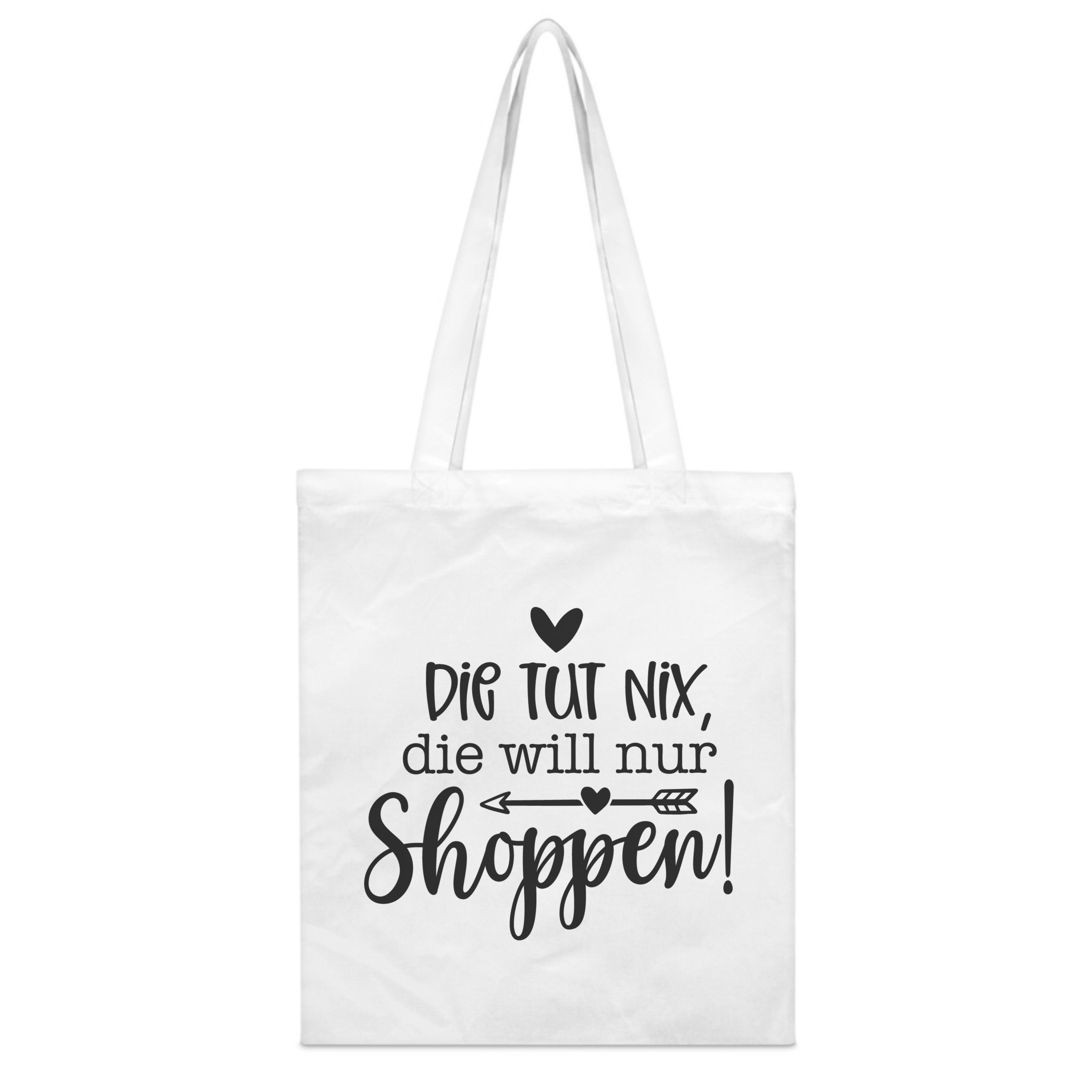 PhotoFancy Tragetasche mit Spruch 'Nur Shoppen' günstig online kaufen