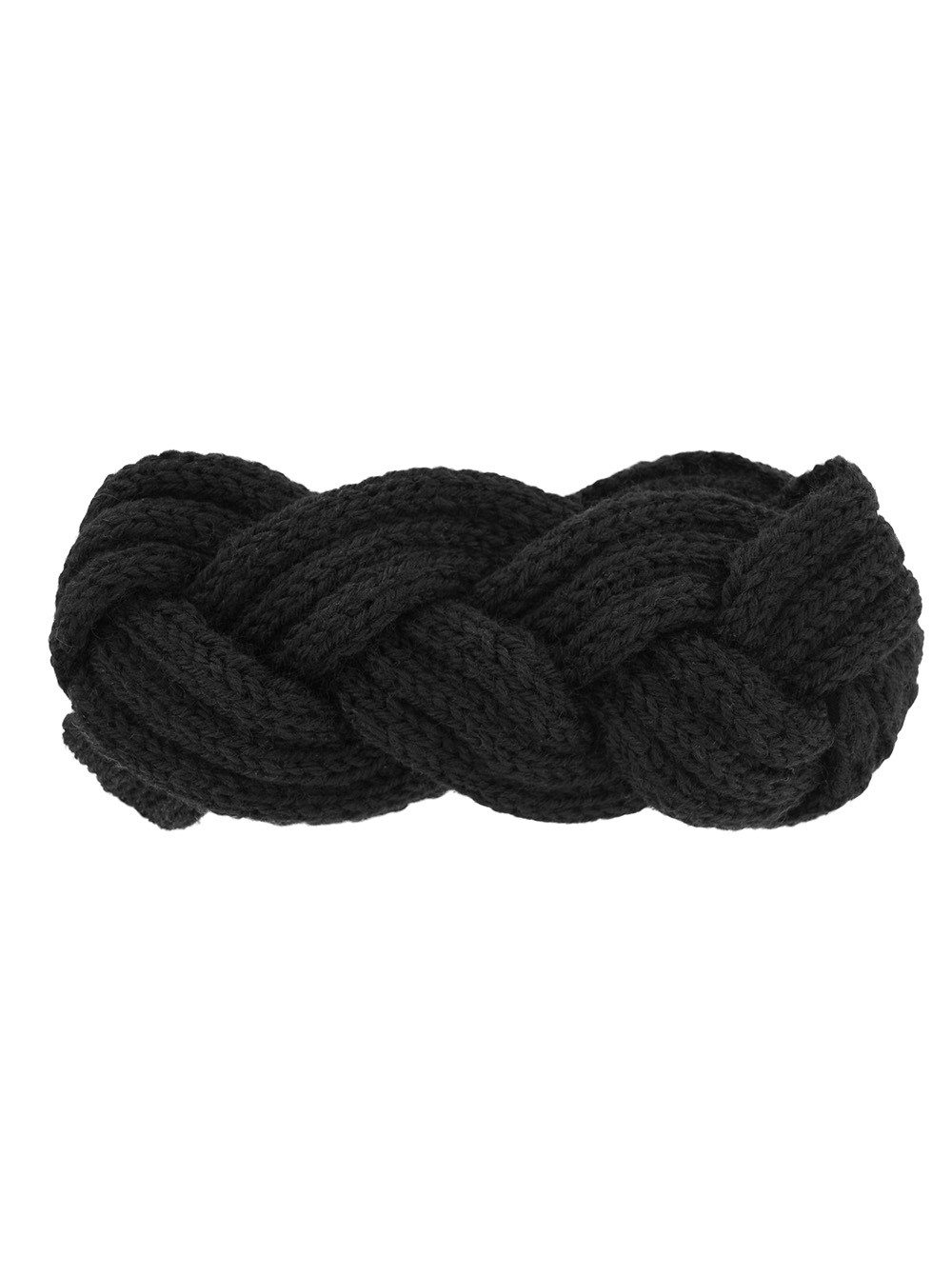 axy Haarband Damen Strickstirnband doppelt geflochten mit Twist-Design, Strick Winter Stirnband Hairband
