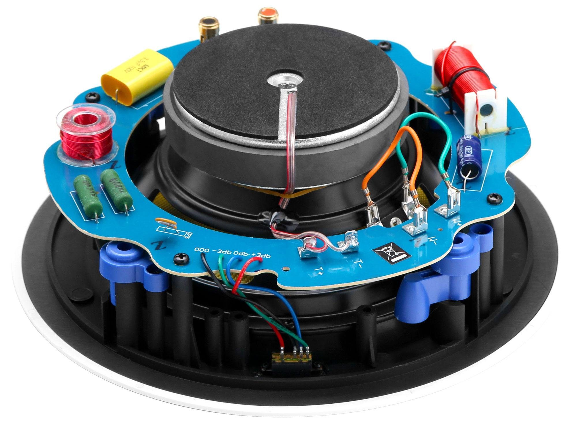 Woofer Pronomic Integrierter Gewebe Einbaubox-Lautsprecher Frequenzweiche) - Equalizer Einbaulautsprecher und Deckenlautsprecher (60 High-End 6" W,