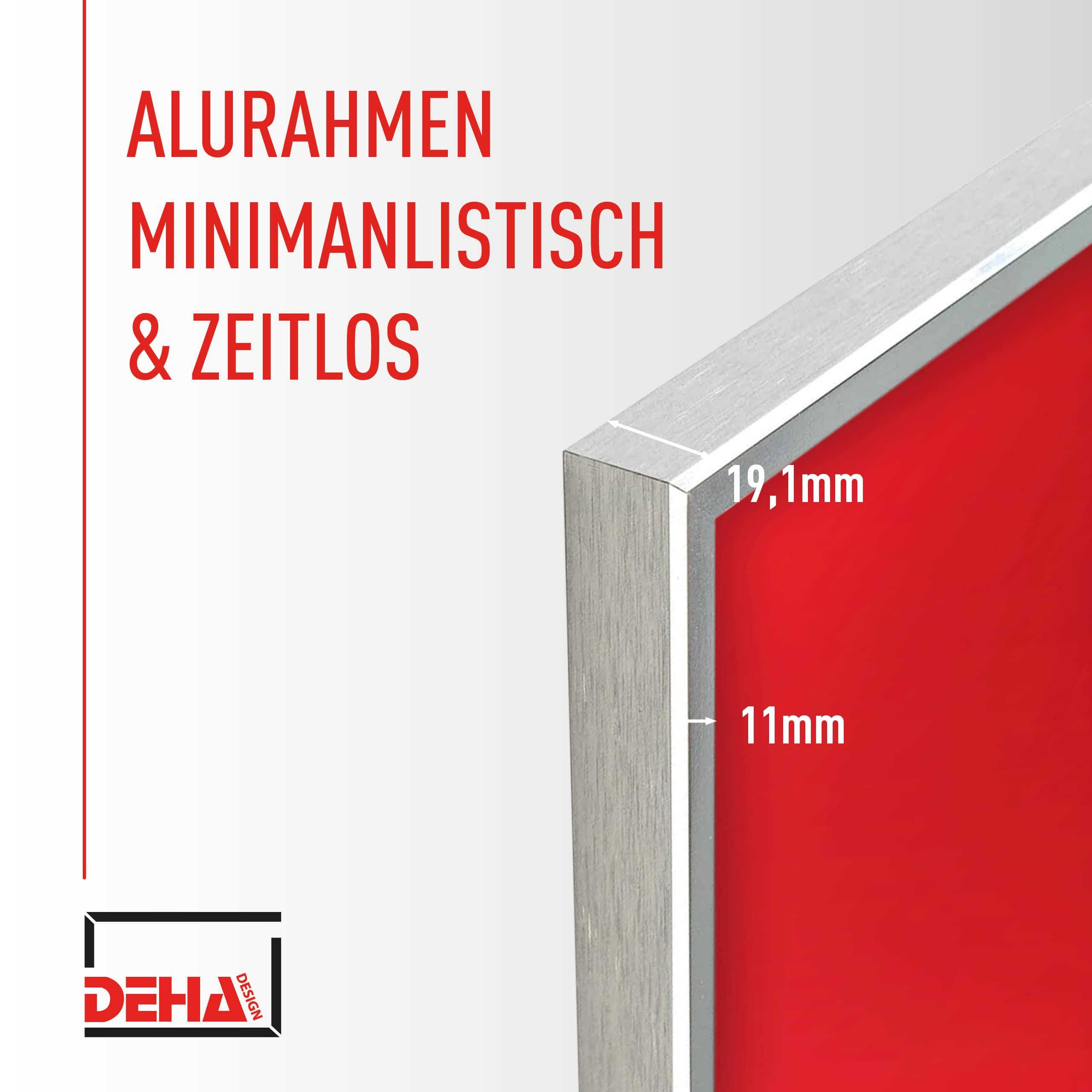 DEHA DESIGN Bilderrahmen Aluminium Bilderrahmen Boston, (1 St)