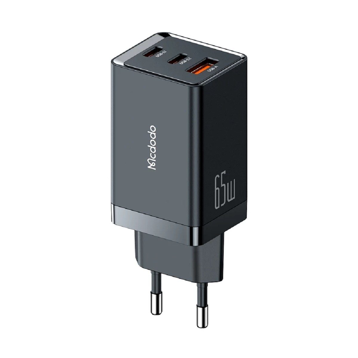 mcdodo 65W Gan 5 Pro 2x Type-C,1x USB Eingang Ladeadapter Schnellladegerät USB-Ladegerät