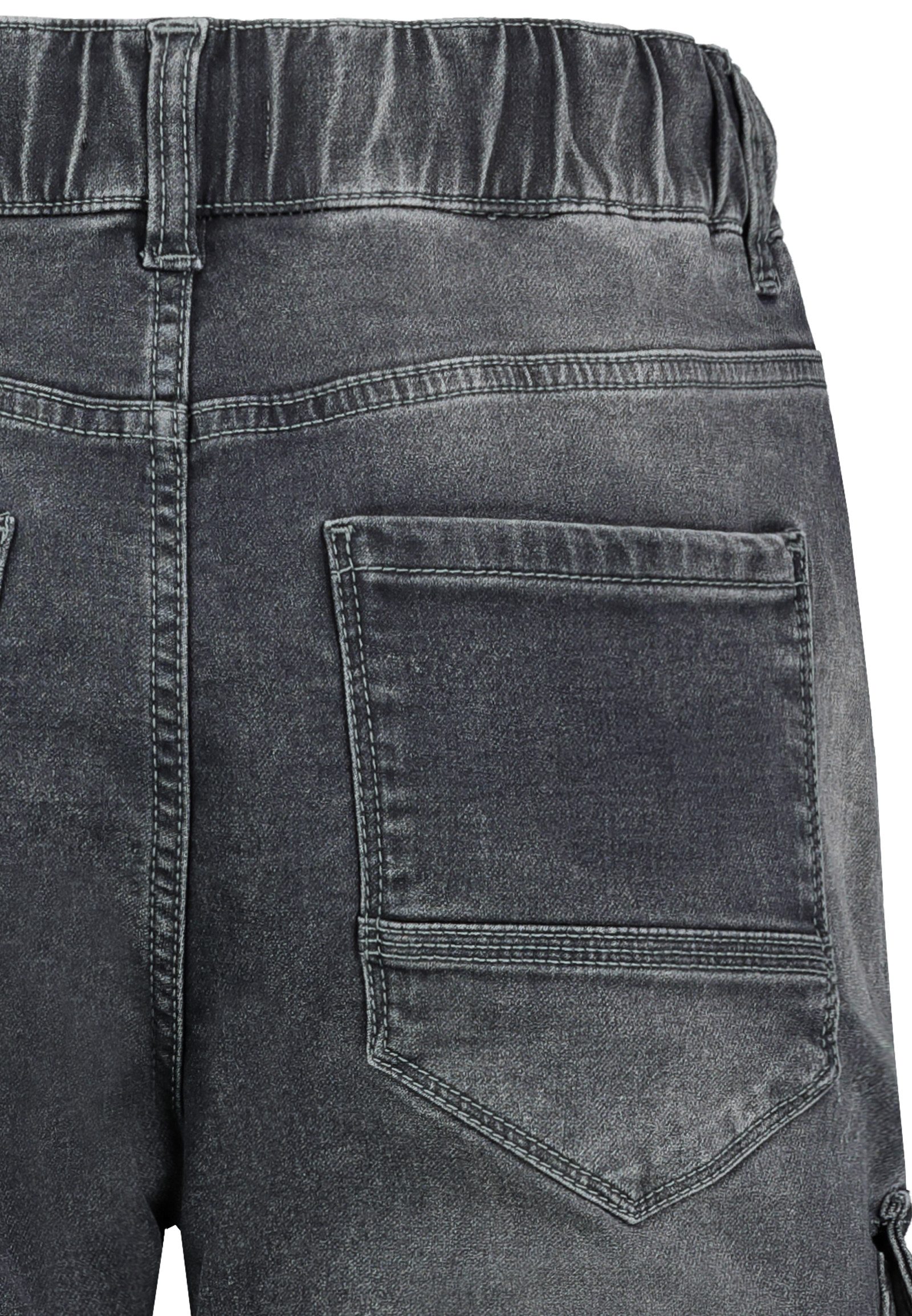 SUBLEVEL Regular-fit-Jeans Jogging Jeans mit Seitentaschen und Kordelzug Jogger Jeans Pant