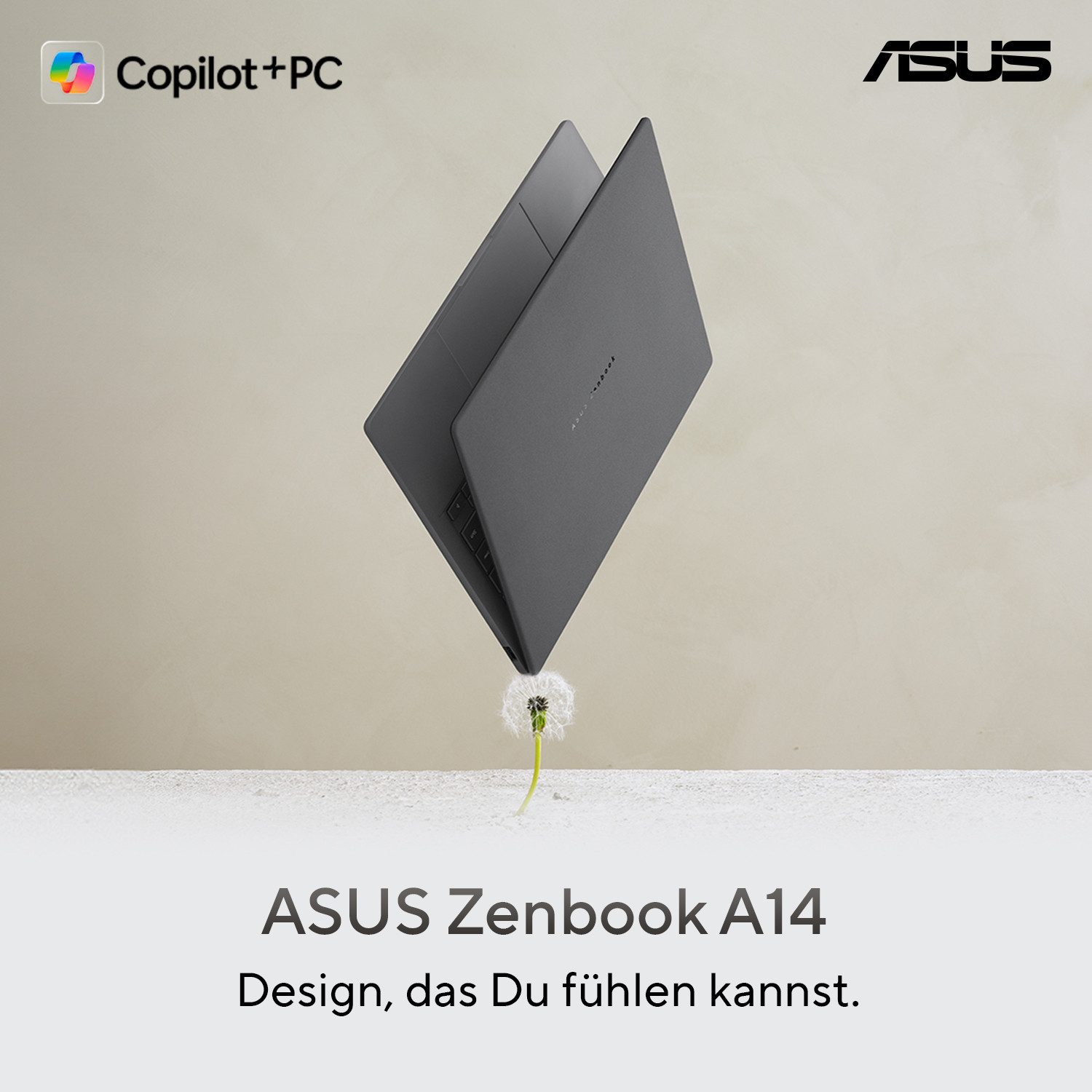 Asus ZenBook A14 X1-26-100 32 1TB UX3407QA-QD220W Gaming-Notebook (35,6 cm/14 Zoll, Qualcomm X X1-26-100, 1000 GB SSD)