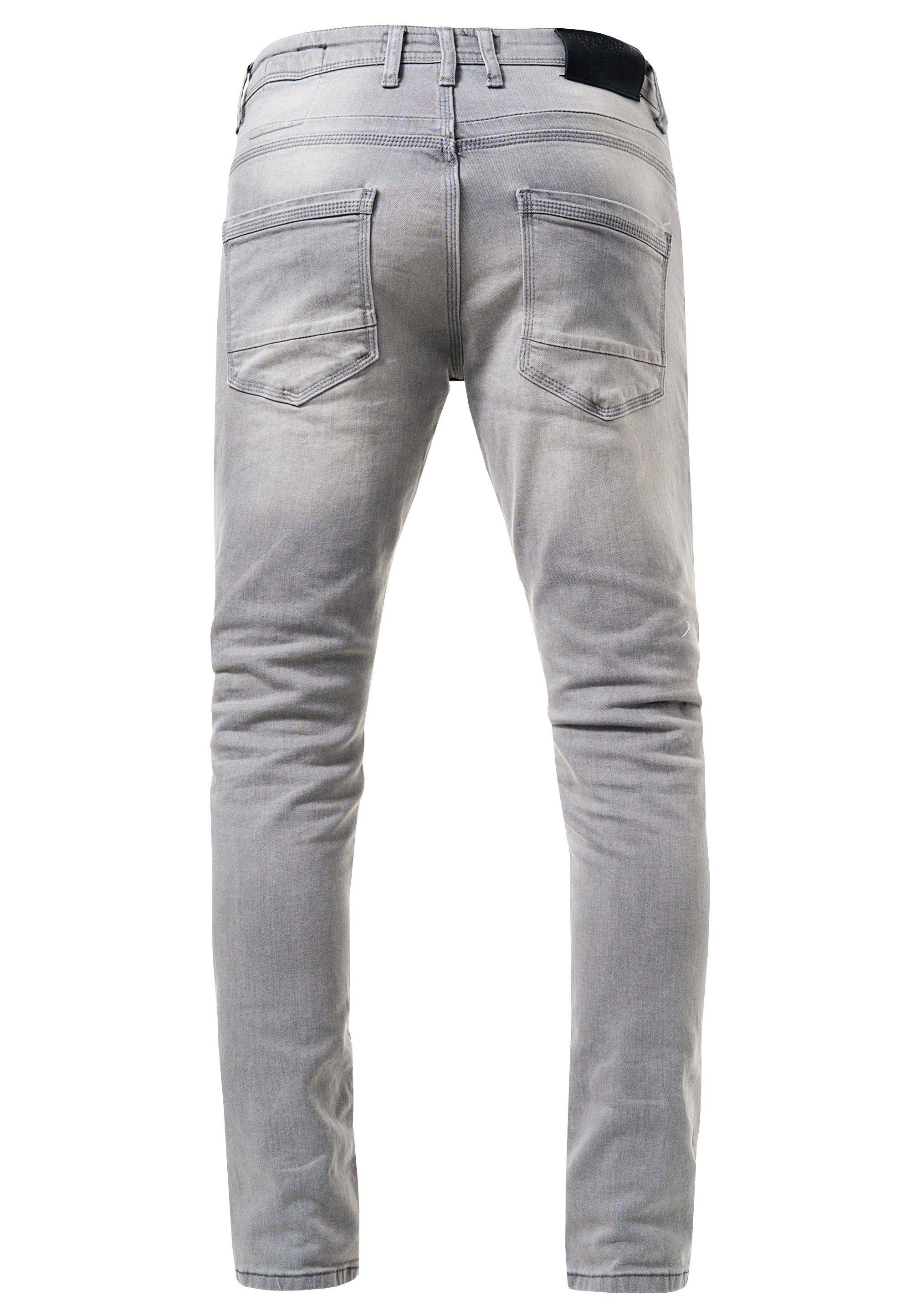 klassischen Rusty MELVIN im Neal Straight-Jeans grau 5-Pocket-Stil