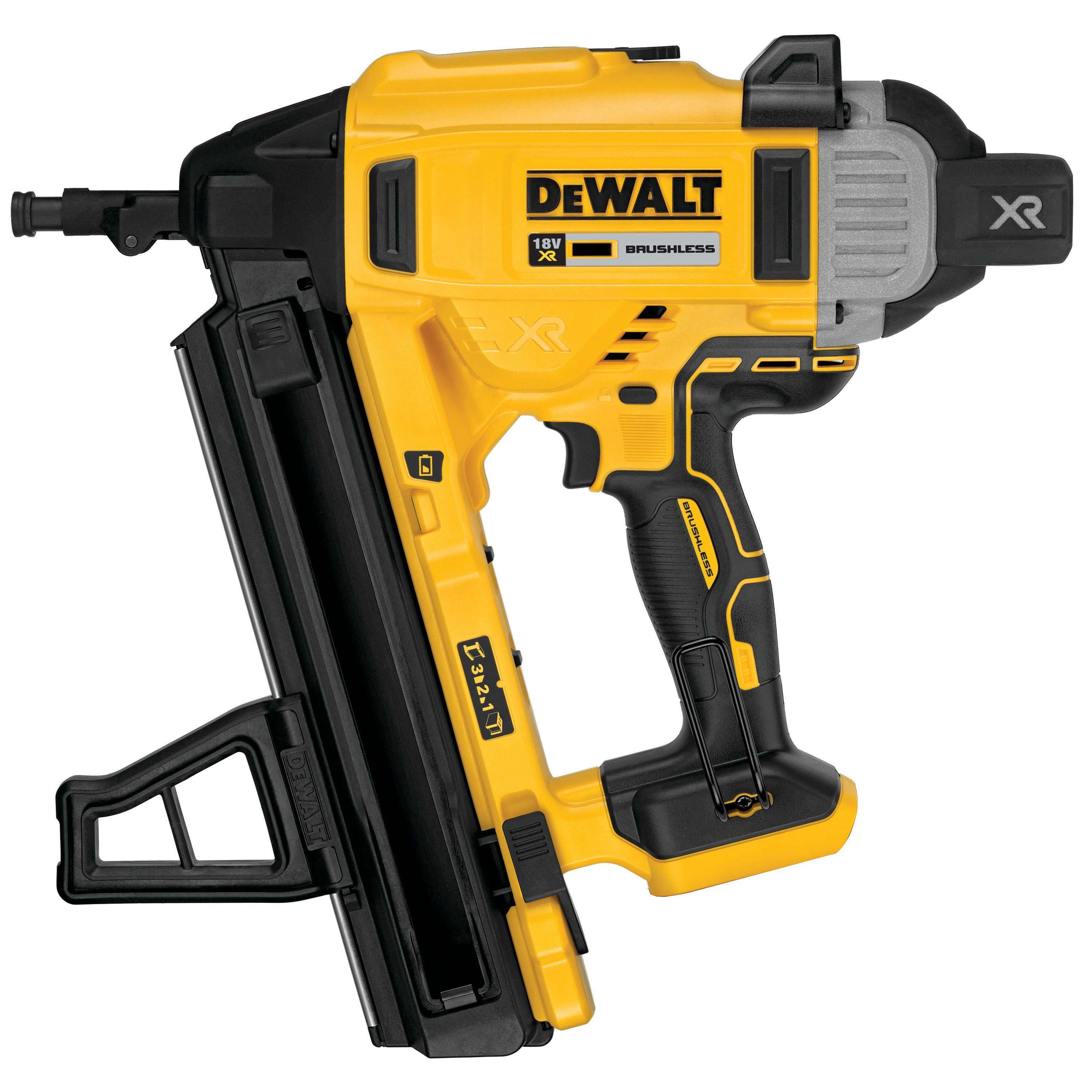 DeWalt Nagler DCN890N-XJ Akku-Betonnagler (bürstenlos) 18V, für Beton-&  Stahlnägel, Basisversion (ohne Akku und Netzteil), bürstenlos, für Beton-  und Stahlnägel, ohne Akku und Netzteil