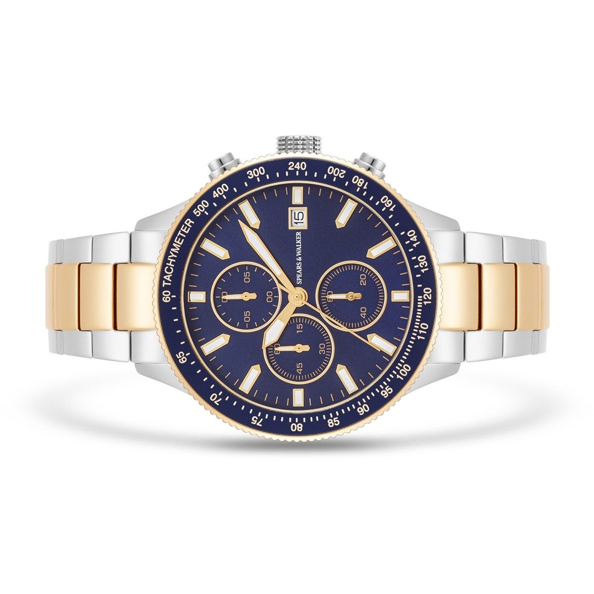 Spears & Walker Chronograph silber/gelbgold günstig online kaufen