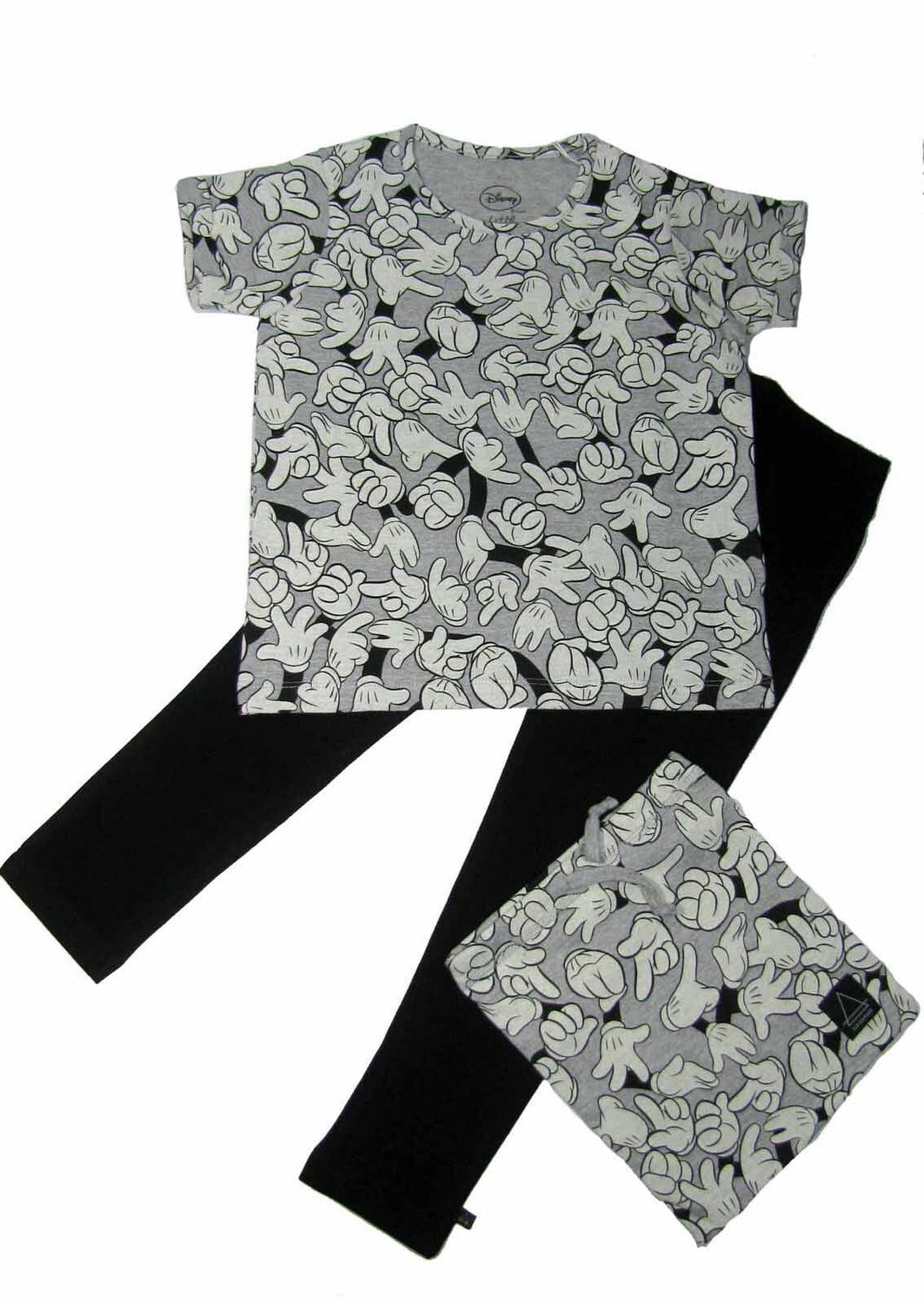 ELEVEN PARIS Schlafanzug LITTLE ELEVEN PARIS Pyjama Schlafanzug Mickey schwarz weiß © DISNEY