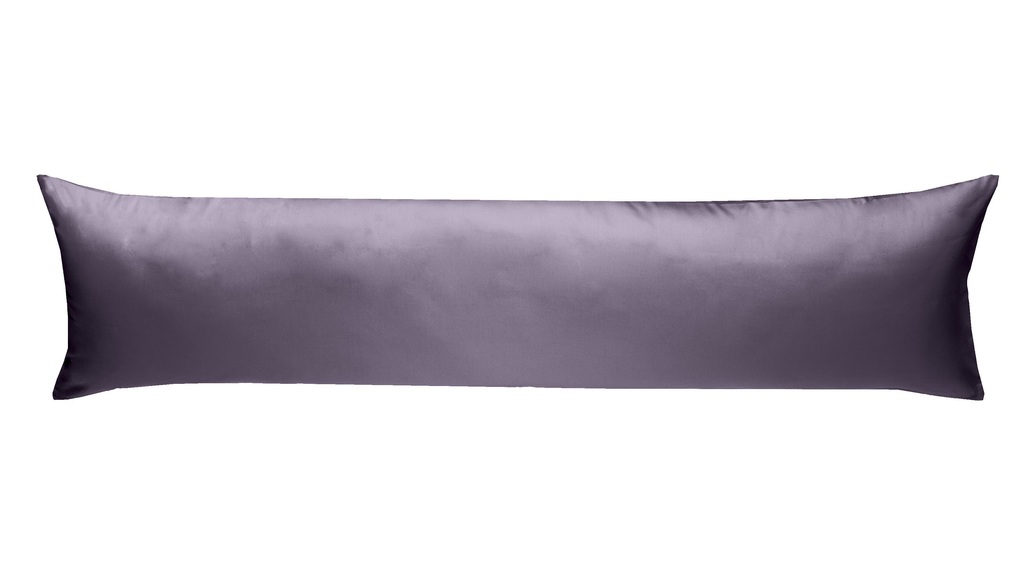 BETTWAESCHE-MIT-STIL Seitenschläferkissenbezug Mako Satin Seitenschläferkissen Bezug 40x145 cm & 40x200 cm einfarbig, (1 Stück)