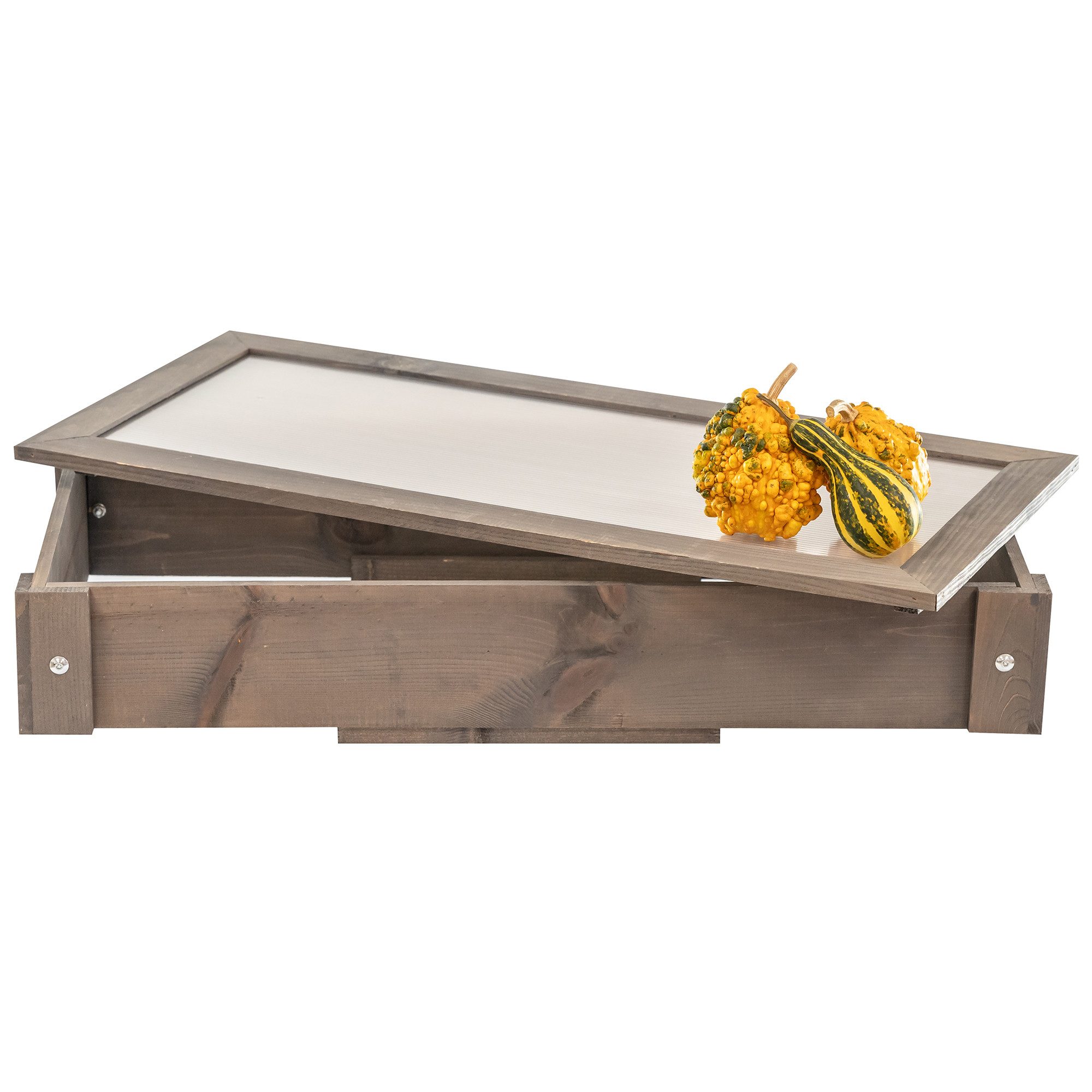 ITA Hochbeet Frühbeetaufsatz für Gartenbeet Hochbeet 80x37x10 cm (1 St), Anzuchtdeckel Ergänzung Kräuterbeet Blumenbeet