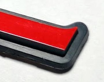HR Autocomfort Typenschild Auto 3D Relief - turbo Special - Schild 18 cm rot Emblem selbstklebend