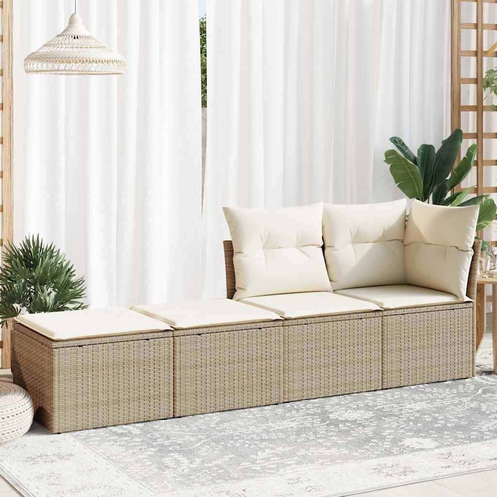 vidaXL Gartenlounge-Set 2-tlg. Garten-Sofagarnitur mit Kissen günstig online kaufen