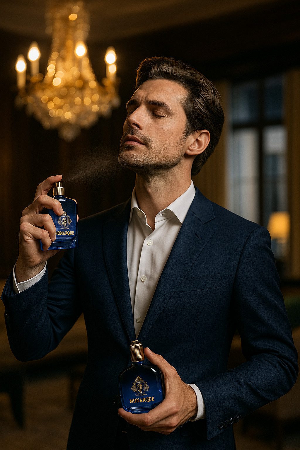MONARQUE Parfüm Für Herren – 100 Ml, Handwerklich Aus Frankreich – Duft: Zitrus & Blumig, Farn-Komposition