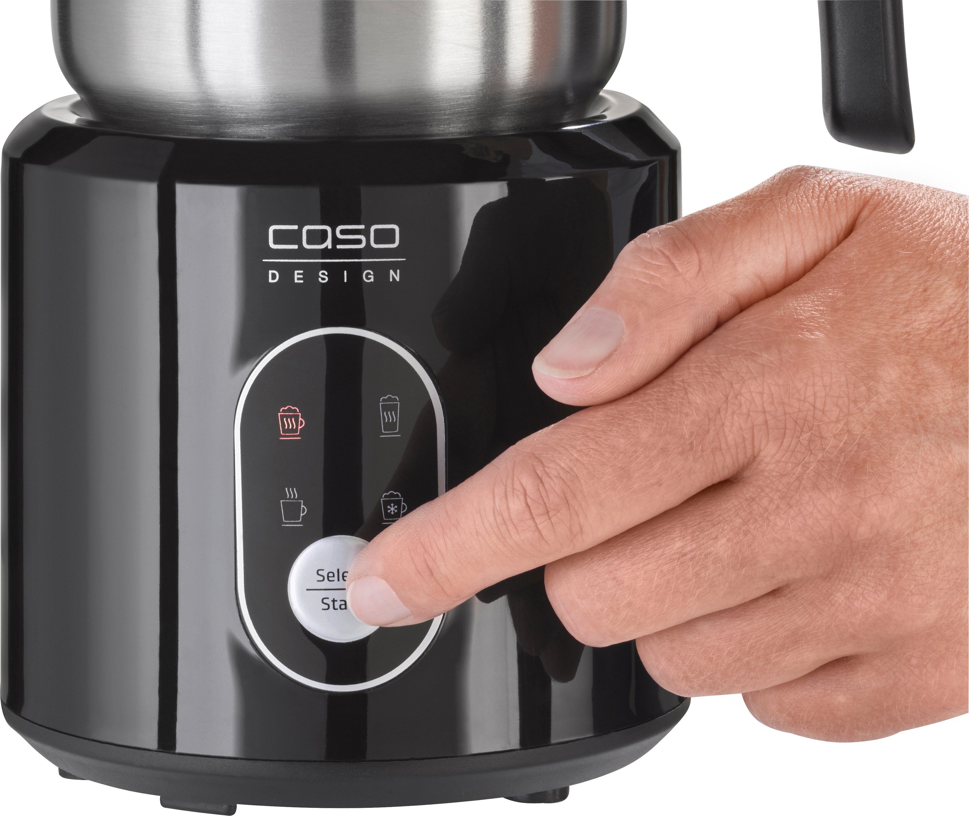 Caso Milchaufschäumer 1665 Crema & Choco Black, 500 W