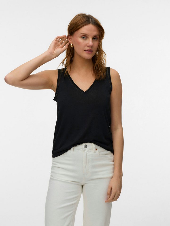 Vero Moda Shirttop VMGINA LACE TANK TOP JRS NOOS Viskosemischung