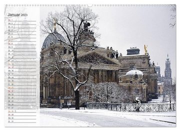 CALVENDO Wandkalender Wunderschönes Dresden (Premium, hochwertiger DIN A2 Wandkalender 2023, Kunstdruck in Hochglanz)