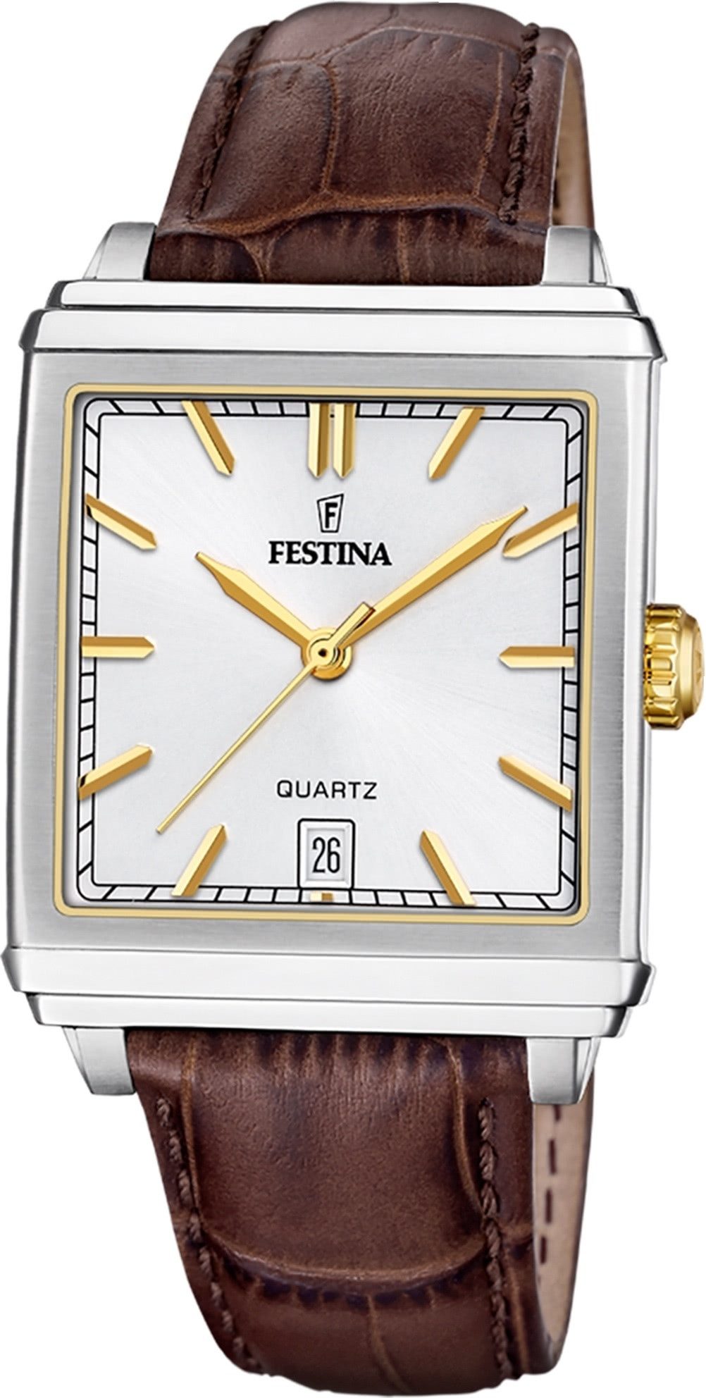 Festina Quarzuhr Festina Herrenuhr Leder braun Festina, (Analoguhr), Herren günstig online kaufen