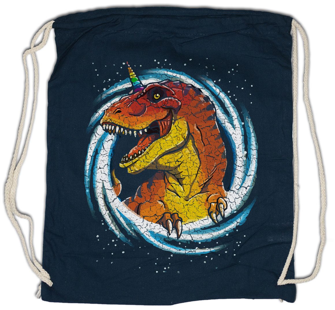 Turnbeutel Unicorn Rex Turnbeutel Tyrannosaurus T-Rex Dinosaurier Einhorn Dino