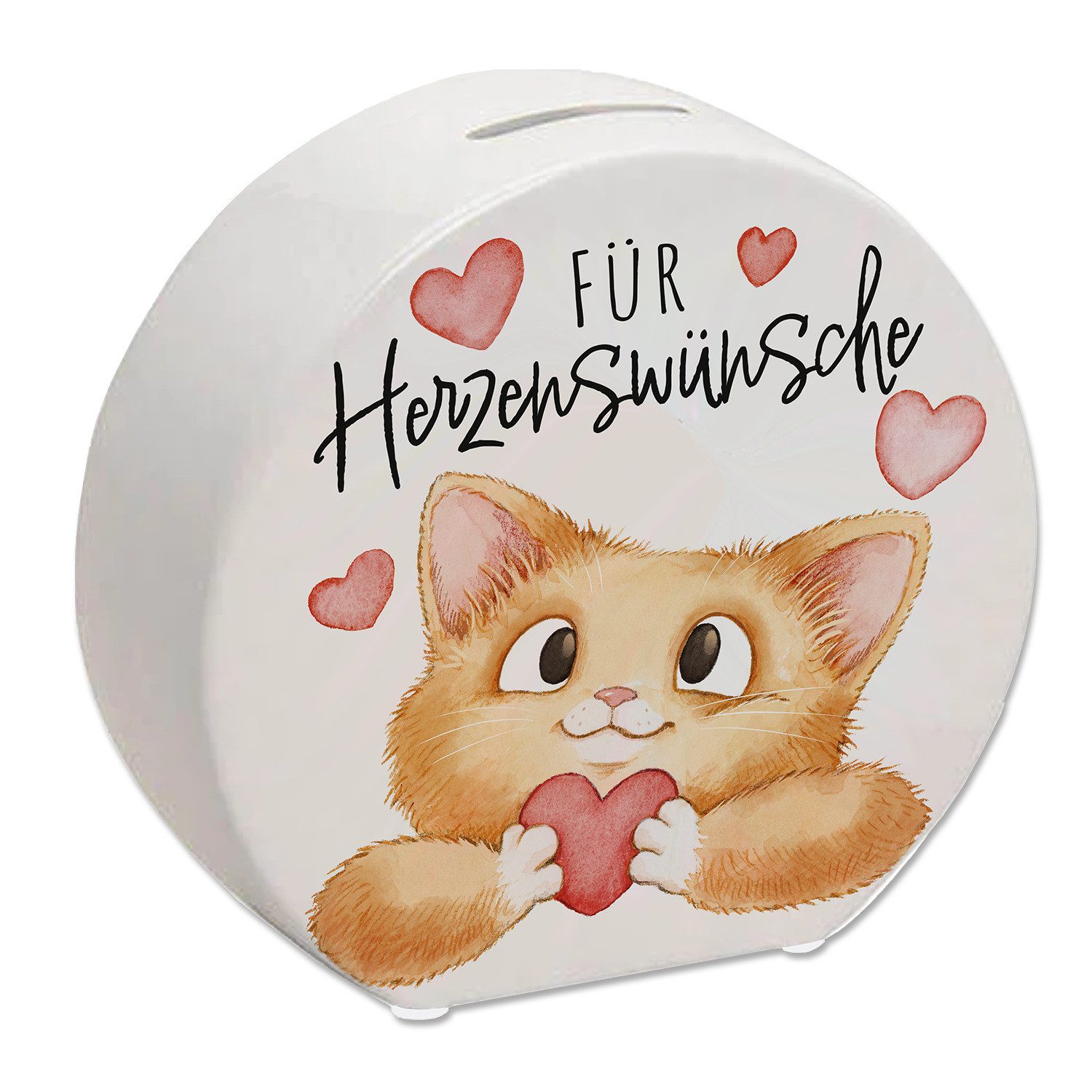 Spardose Katze Spardose mit Spruch Für Herzenswünsche