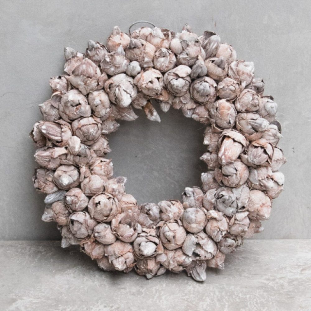 Couronne Dekokranz Kranz Deko Hängekranz Naturfarben White Tünche 40 cm, Na günstig online kaufen