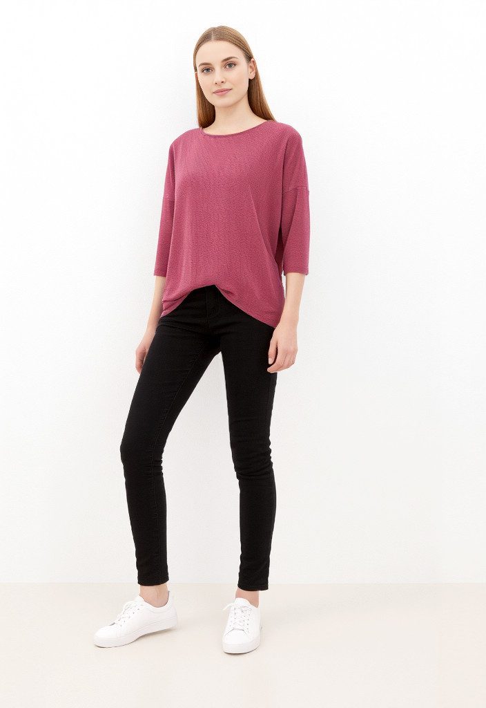 ONLY 3/4-Arm-Shirt ONLGLAMOUR 3/4 TOP JRS NOOS Materialmix, loose fit günstig online kaufen