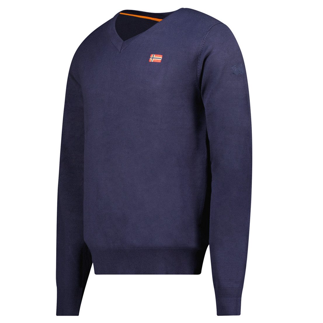 Geographical Norway Strickpullover FELIN (Packung, 1-tlg., Pullover Herren) V-Ausschnitt