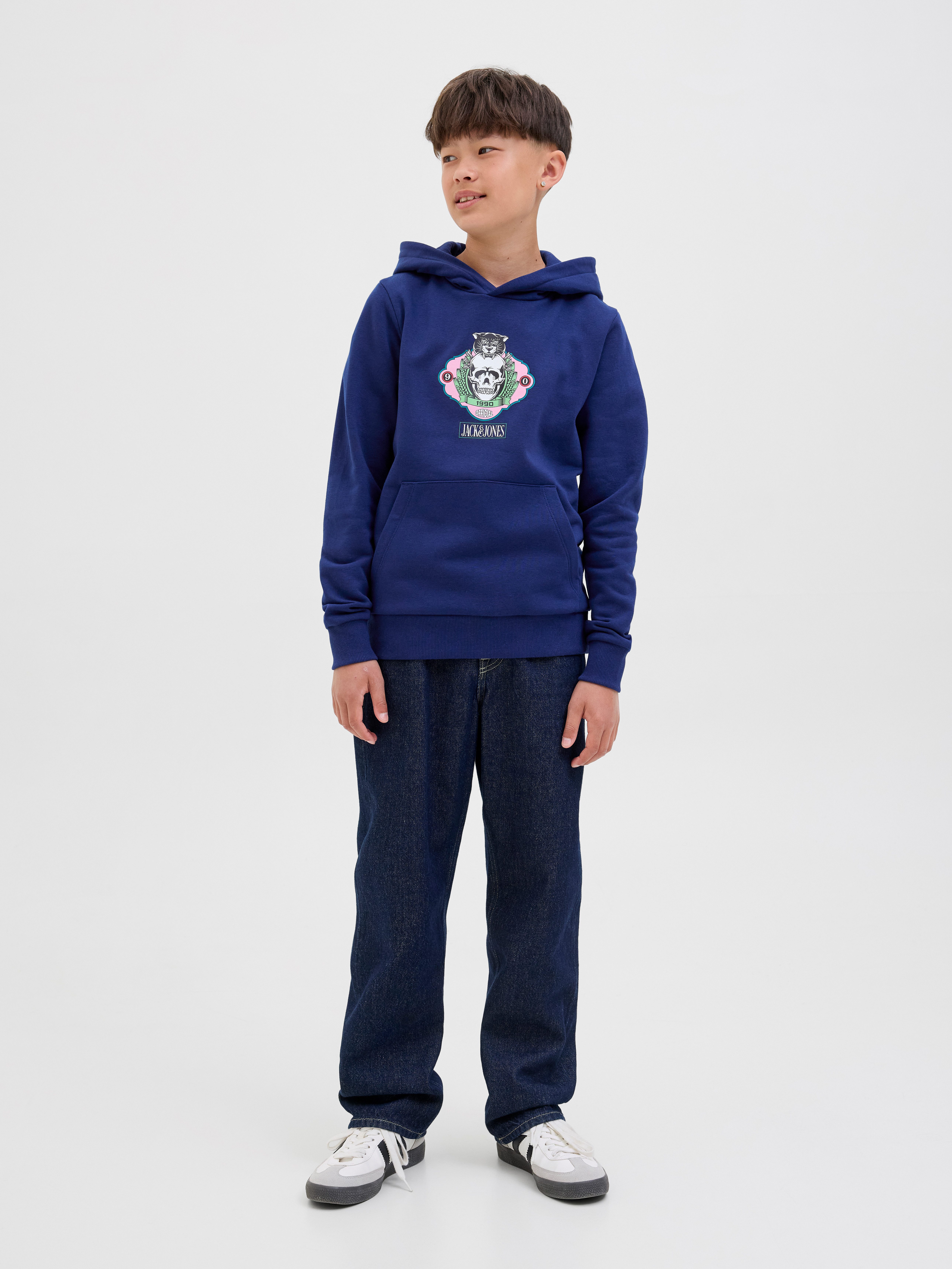 Jack & Jones Junior Kapuzensweatshirt JORSKULL NATURE SWEAT HOOD SN JNR