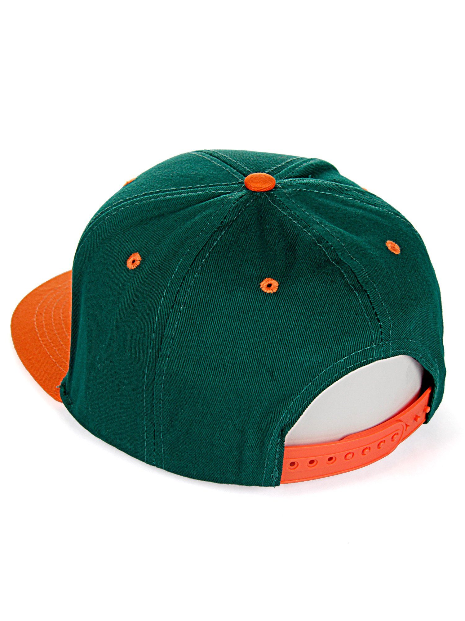 Baseball Sittingbourne Schirm Cap RedBridge kontrastfarbigem mit grün-orange