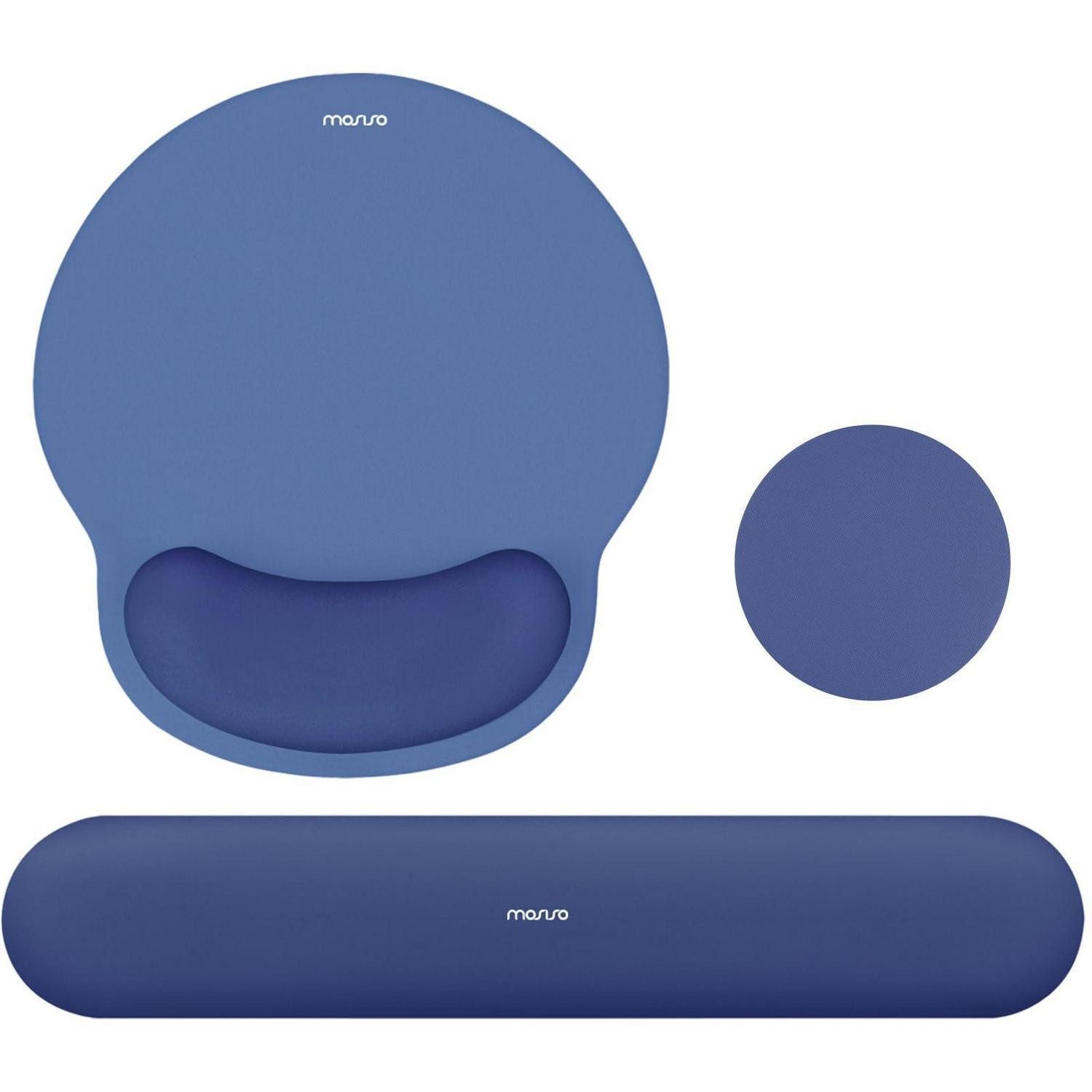 LuxusKollektion Mauspad Tastatur-Mauspad Set Königsblau (1-St)