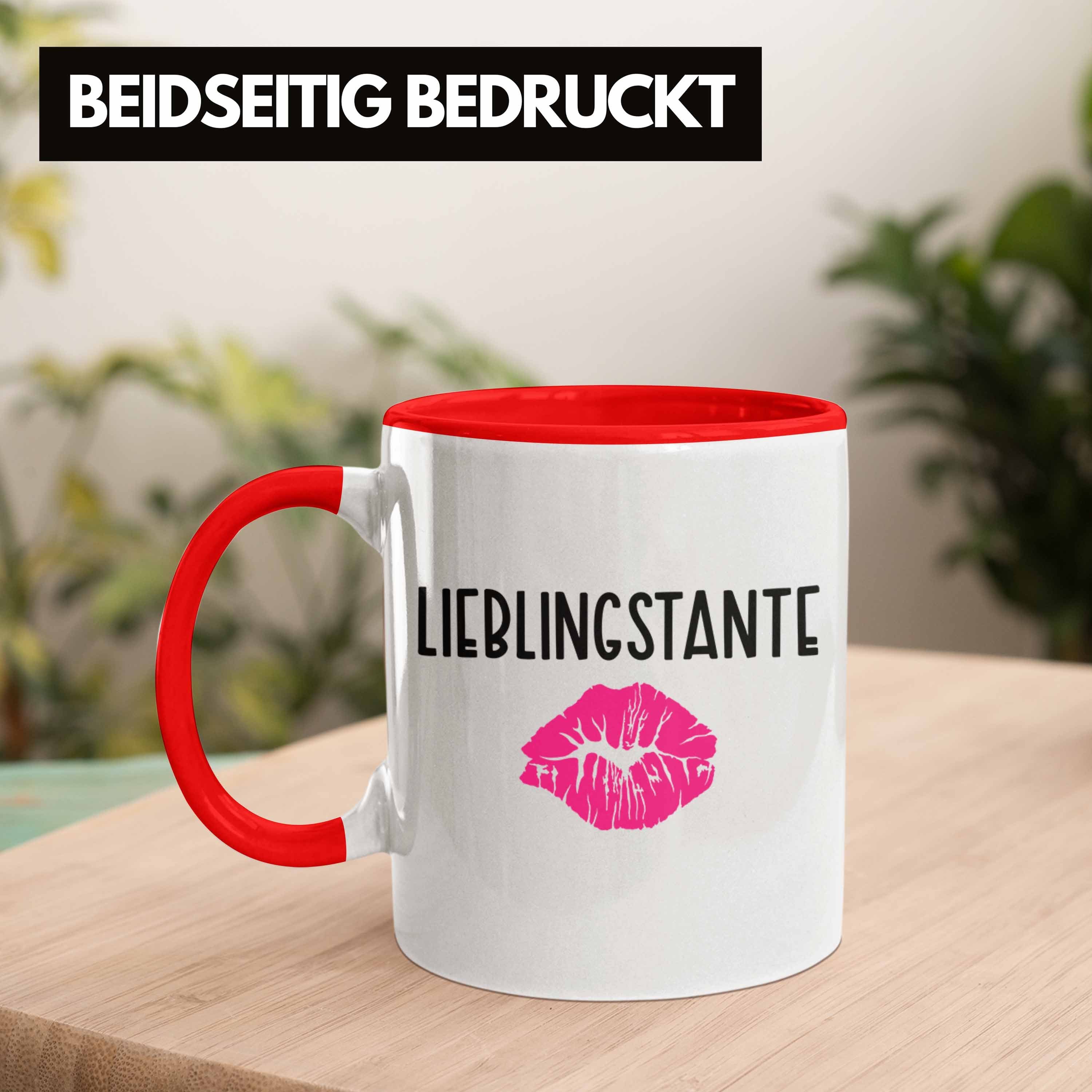 Geburtstag Tasse Beste Weihnachten Tasse Tante Lieblingstante Lustig Nichte Trendation von - Geschenk Geschenkideen Rot Ever Trendation