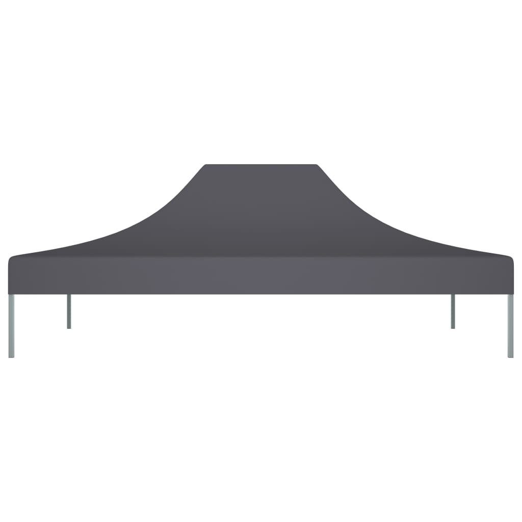 vidaXL Pavillon-Ersatzdach Partyzelt-Dach 4x3 m Anthrazit 270 g/m², 405 x 275 cm