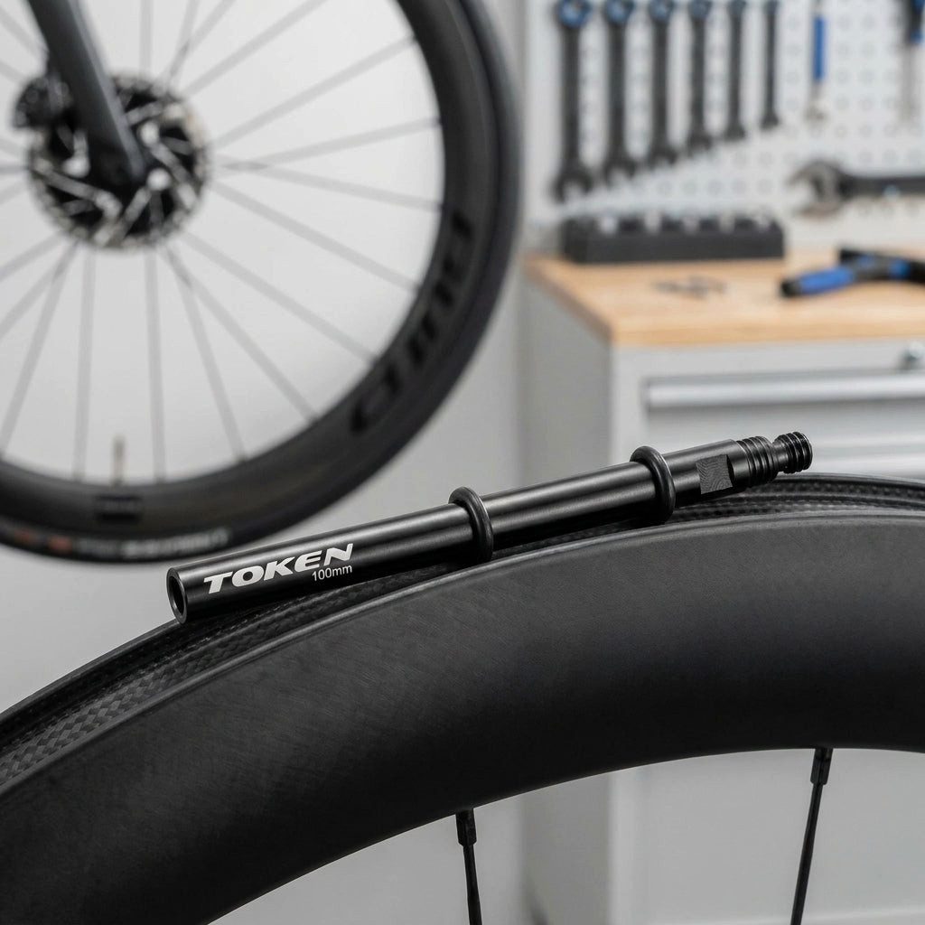 Token Fahrradreifen TOKEN Valve Lengthener schwarz für SV paarw Felgen 83mm