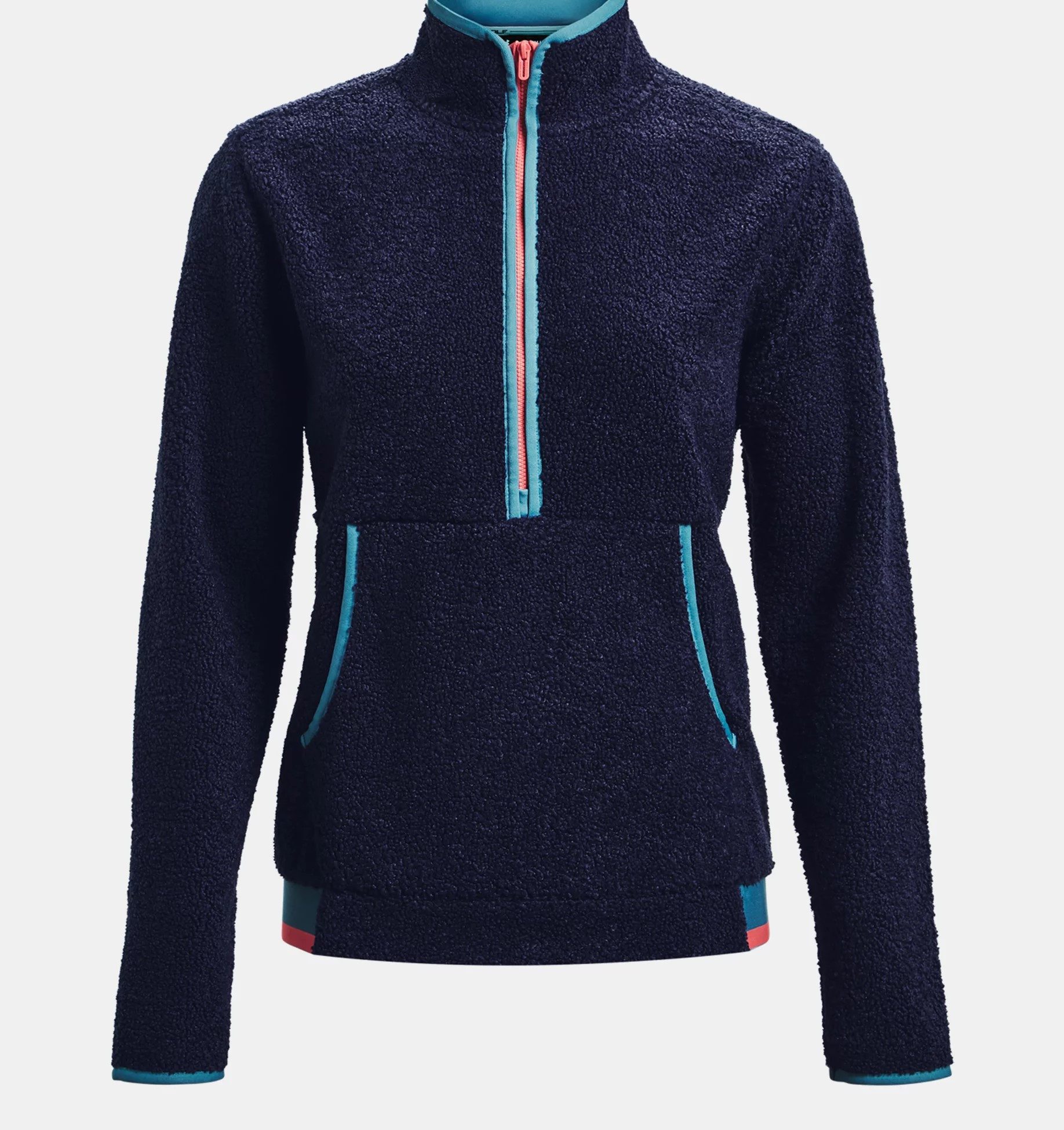 Under Armour® Trainingspullover Under Armour Golf Pullover Pile ½ Zip Navy Damen