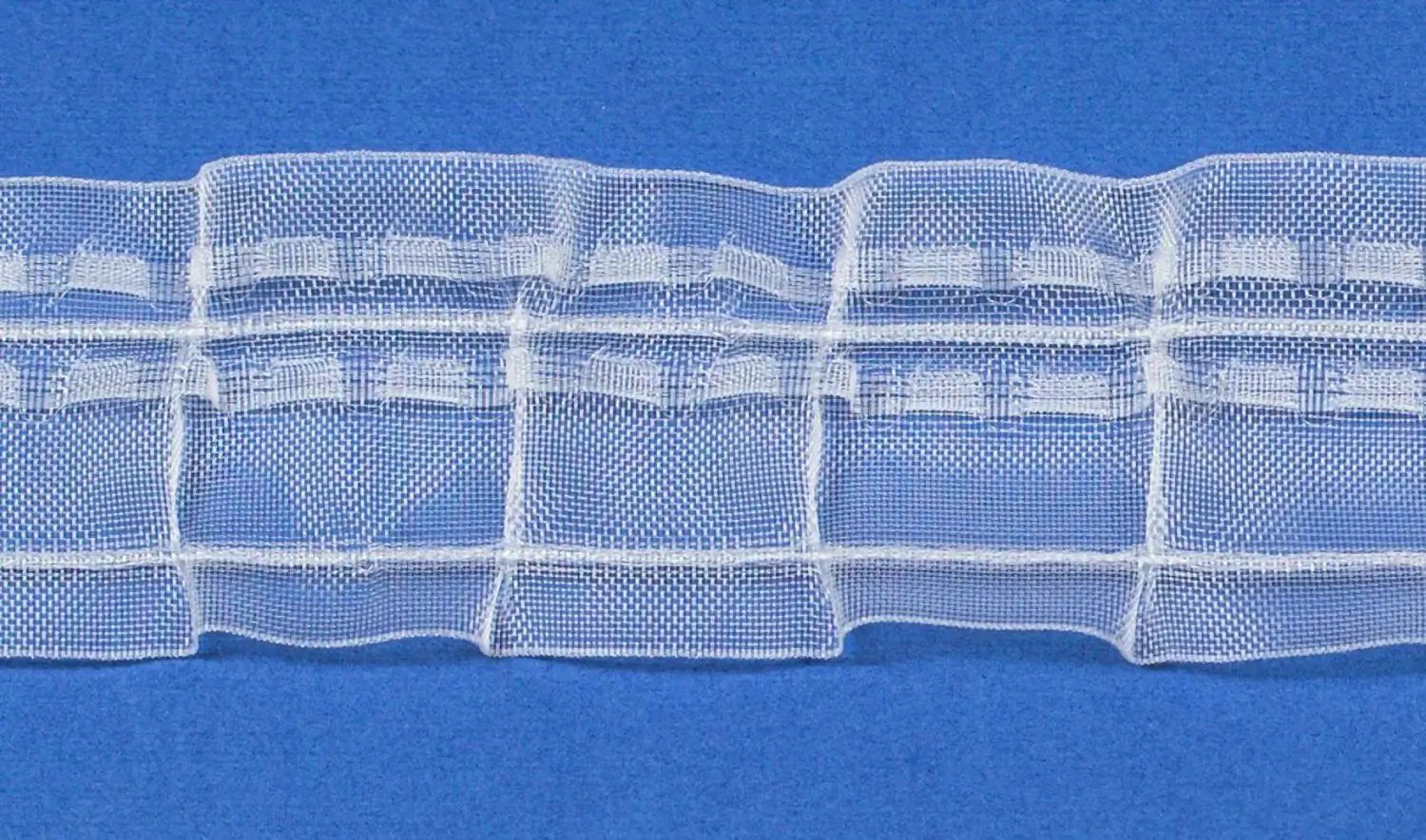 Stofferia Stoff Universal Kräuselband Transparent 50mm, Meterware