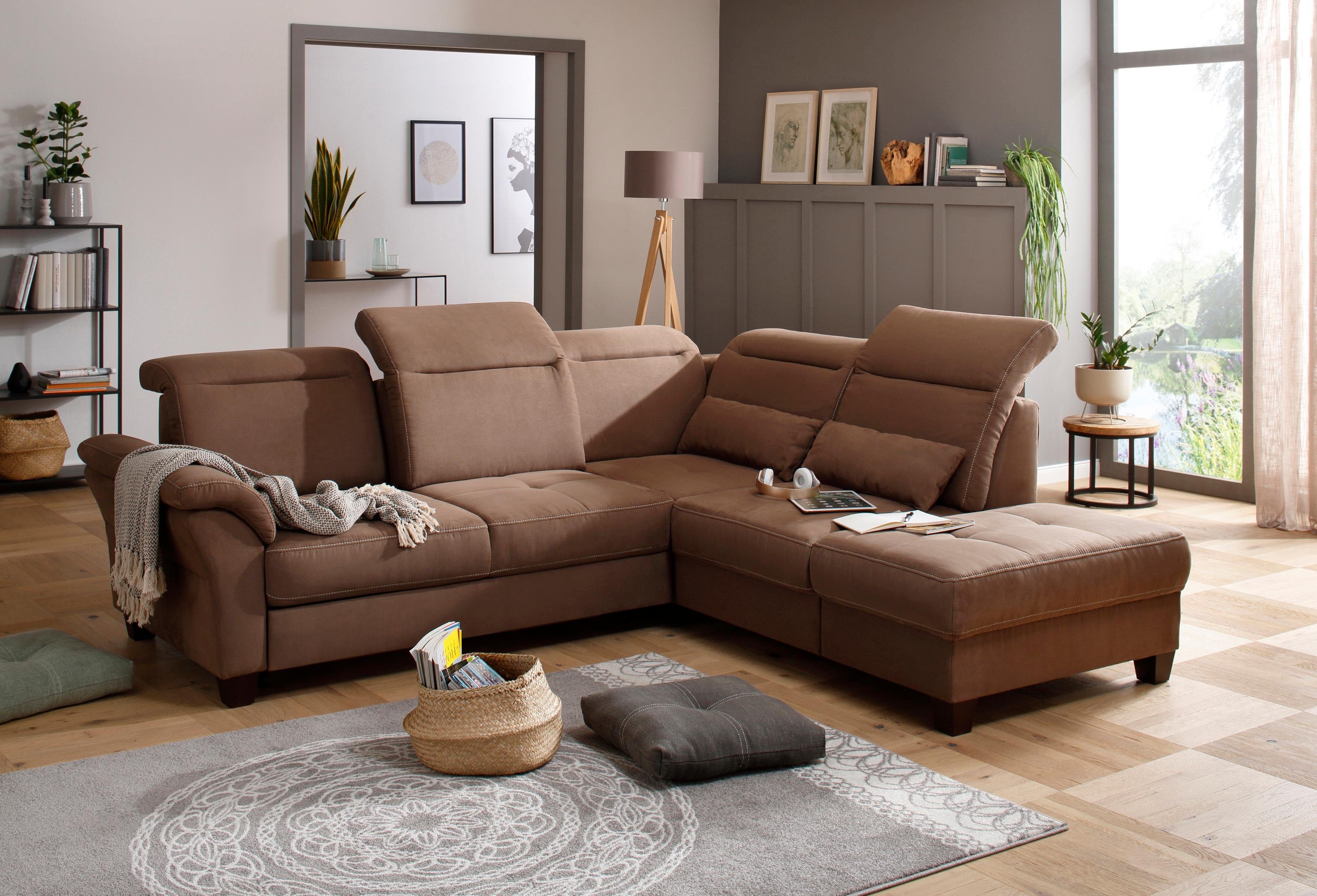 Home affaire Ecksofa Solvei L-Form, wahlweise günstig online kaufen