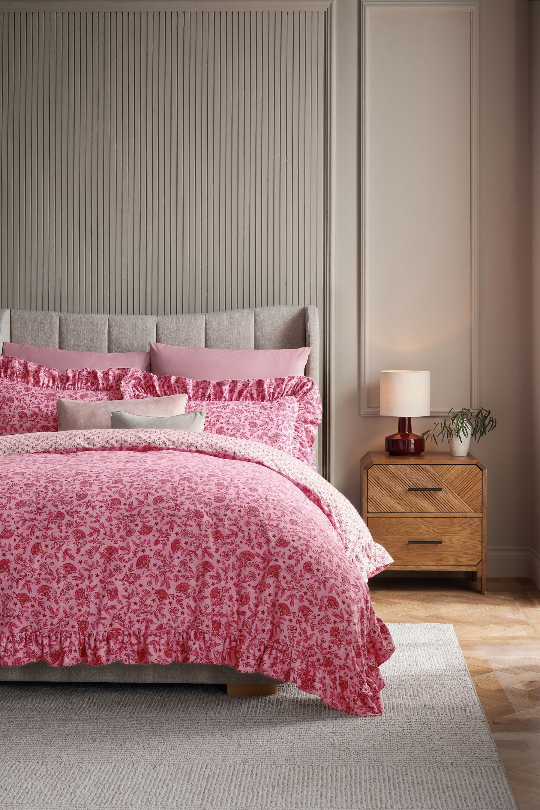 Next Bett-Set Angeraute Bettgarnitur mit Rüschen, Bezug: Baumwolle günstig online kaufen