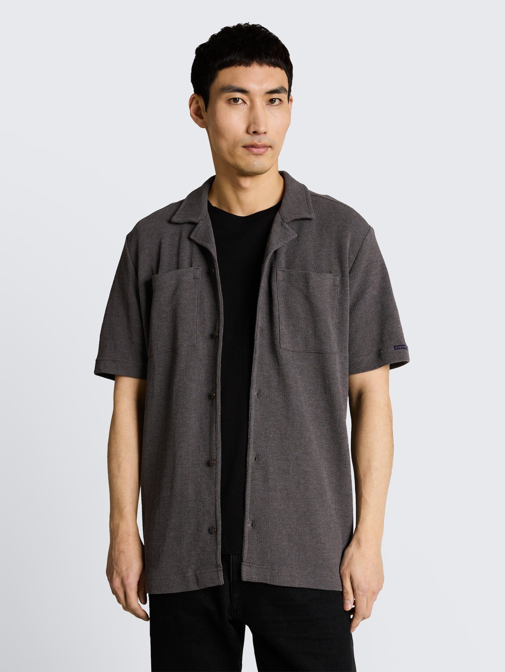 TOM TAILOR Blusen & Shirts Regular Fit Jerseyhemd mit Brusttaschen