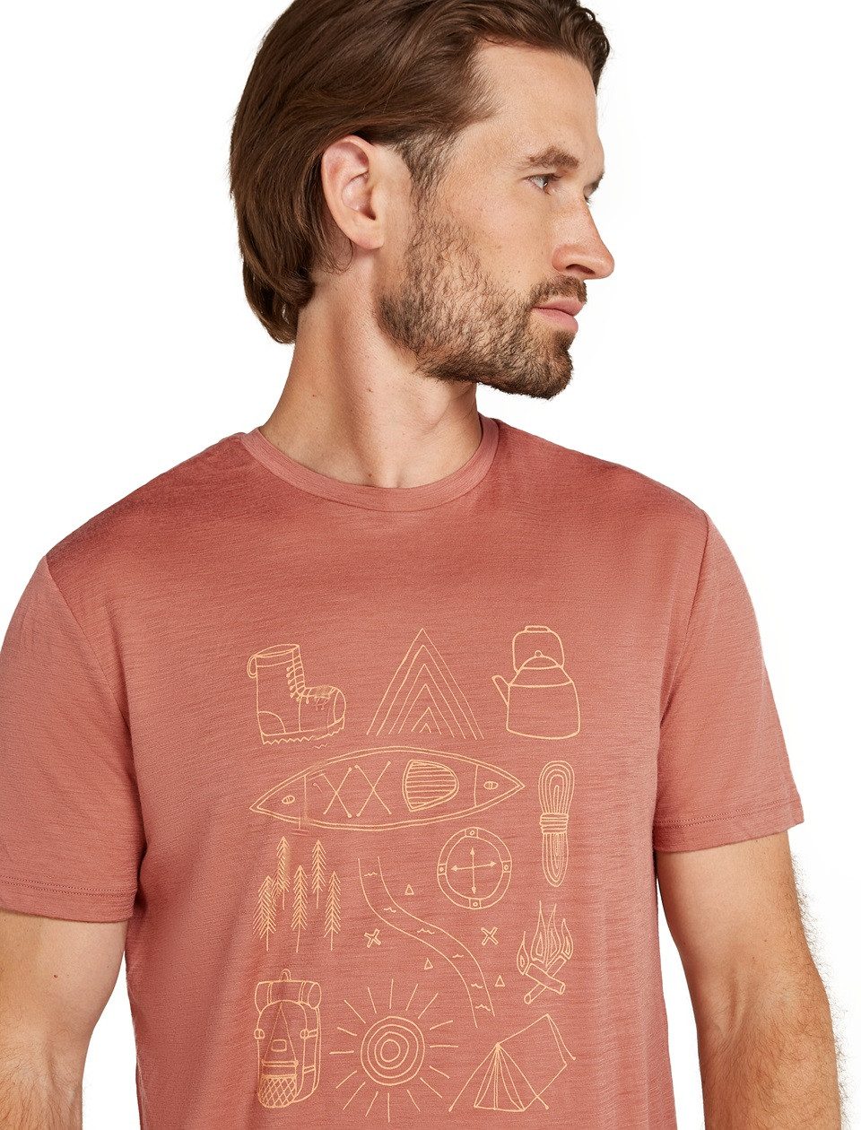 Icebreaker T-Shirt Merino 150 Tech Lite Tee Camp Essentials (Merinowolle) c günstig online kaufen