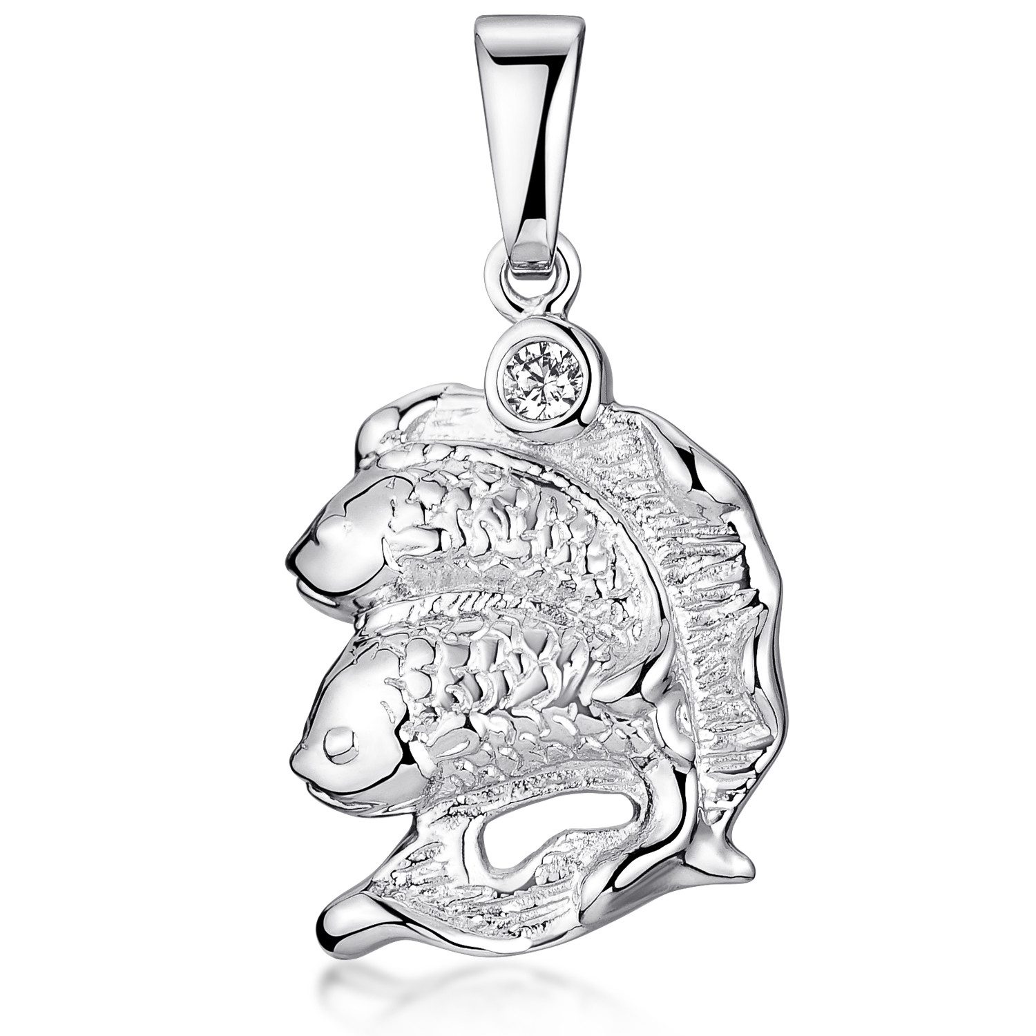 Sternzeichenanhänger Sternzeichen Fische / Pisces Zirkonia KA-463