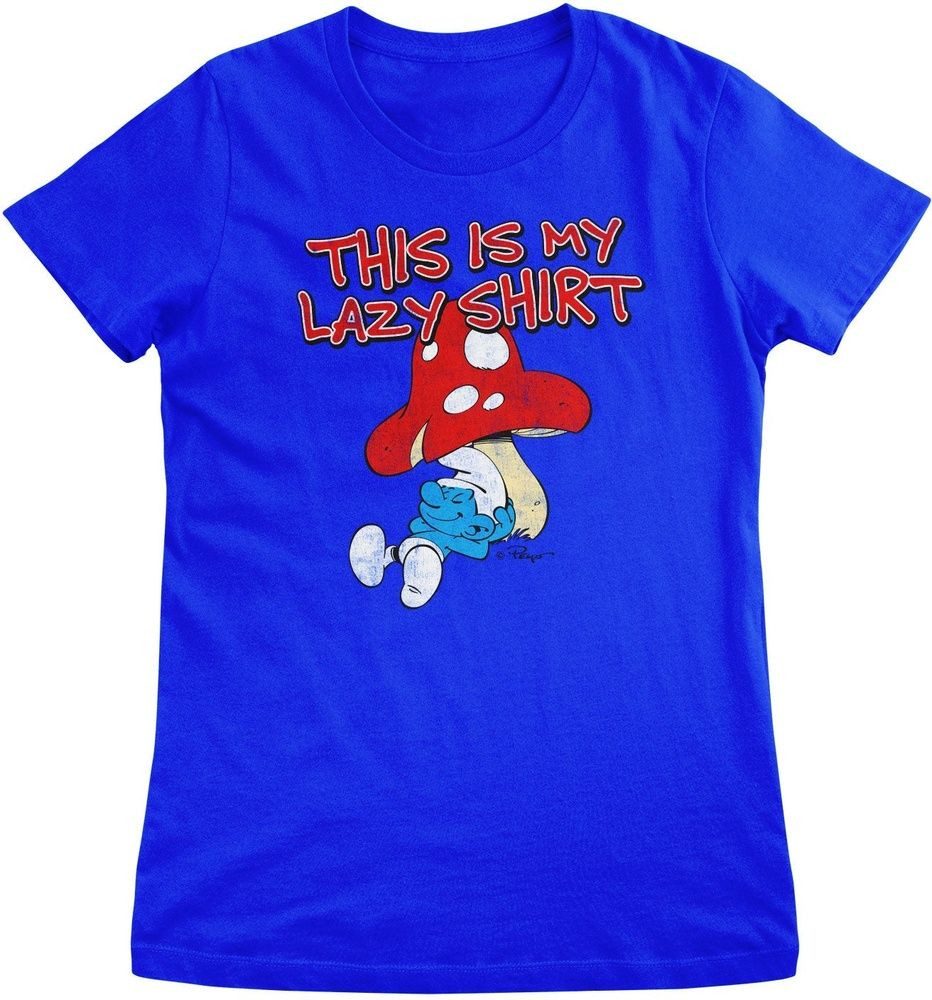 Die Schlümpfe T-Shirt The Smurfs - This Is My Lazy Shirt Girly Tee