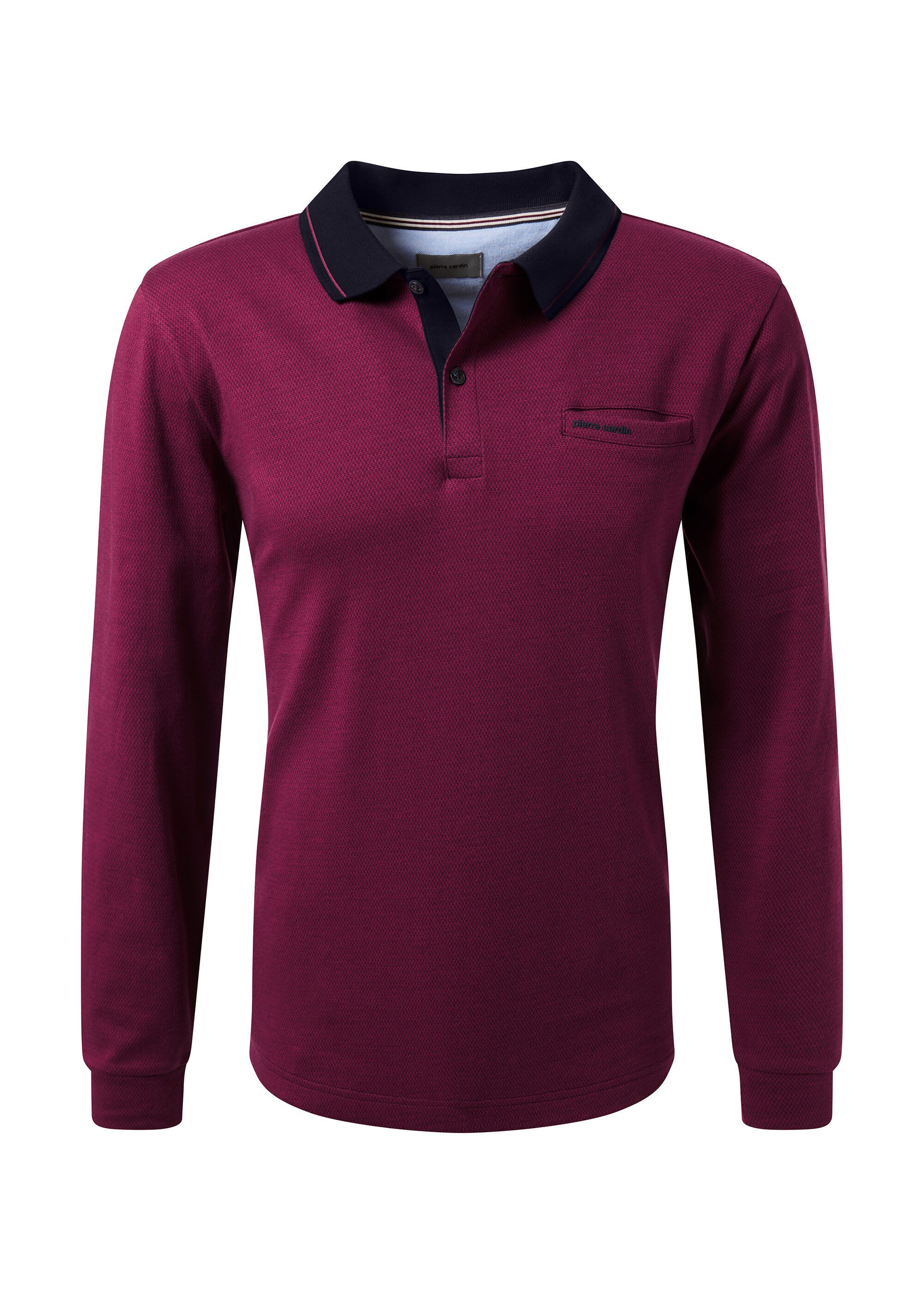 Pierre Cardin Langarmshirt (1-tlg) aus 100 Prozent Baumwolle