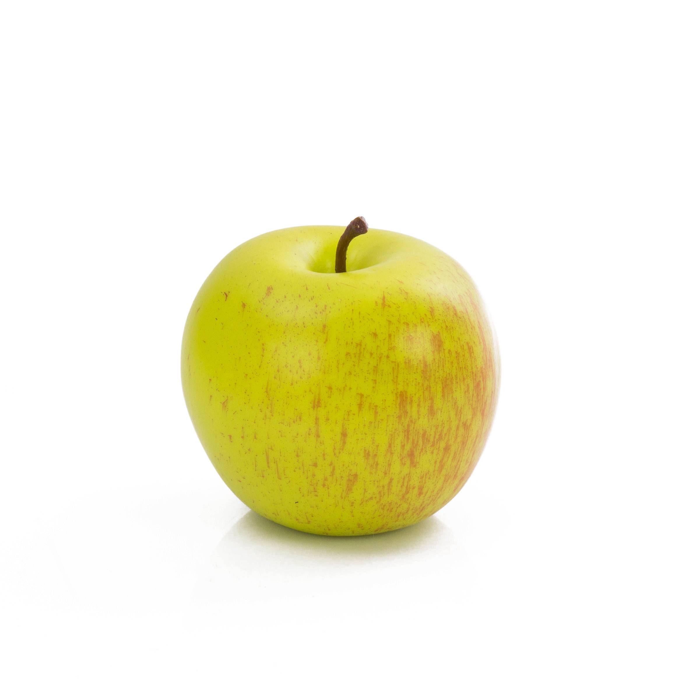Kunstpflanze Deko Apfel, grün-rot, Ø 8cm - Dekoobst Apfel, artplants