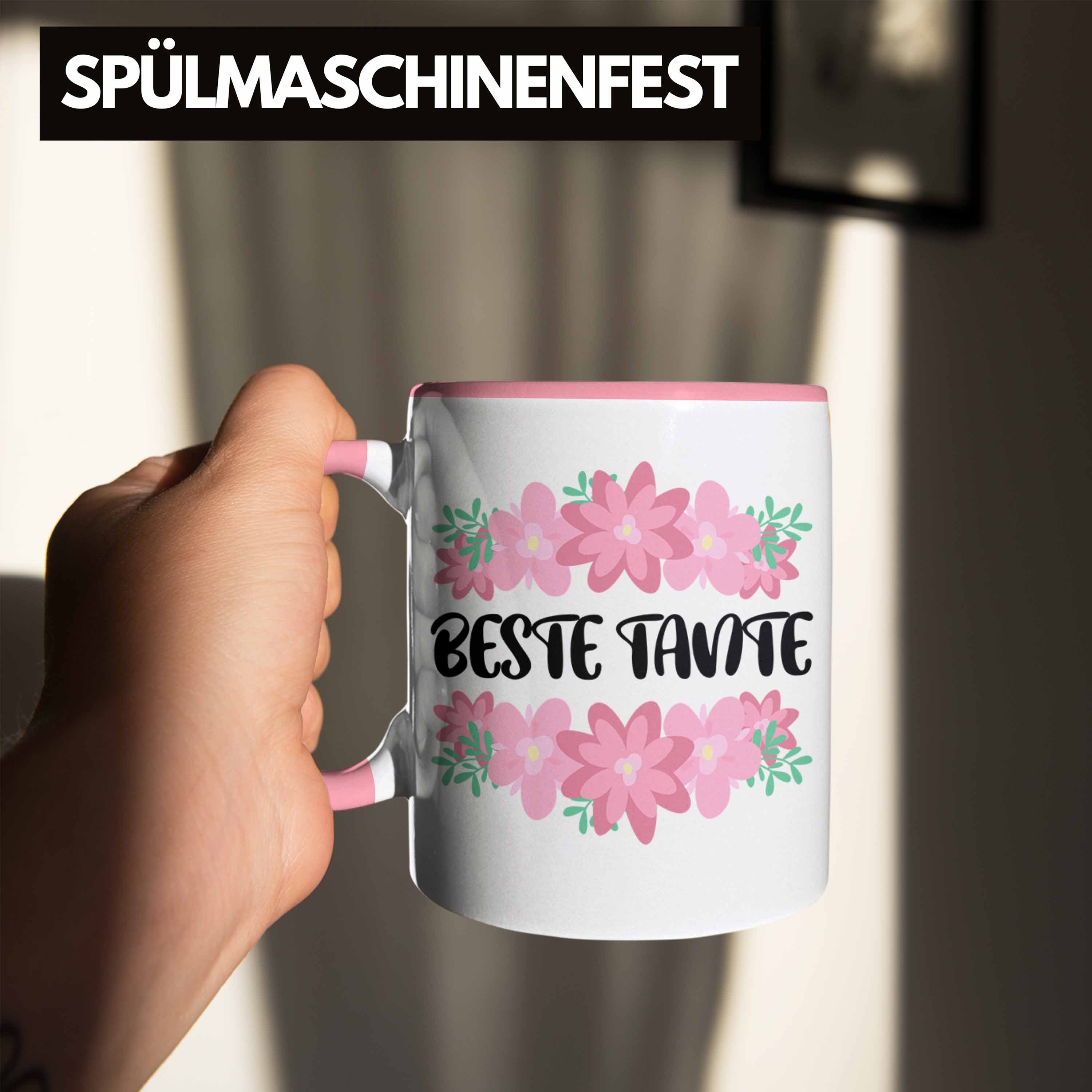 Trendation Tasse Trendation - Beste Rosa Lustig Kaffeetasse Geschenkidee Spruch Geschenk - Tante Tasse Beste Lieblingstante Tante 